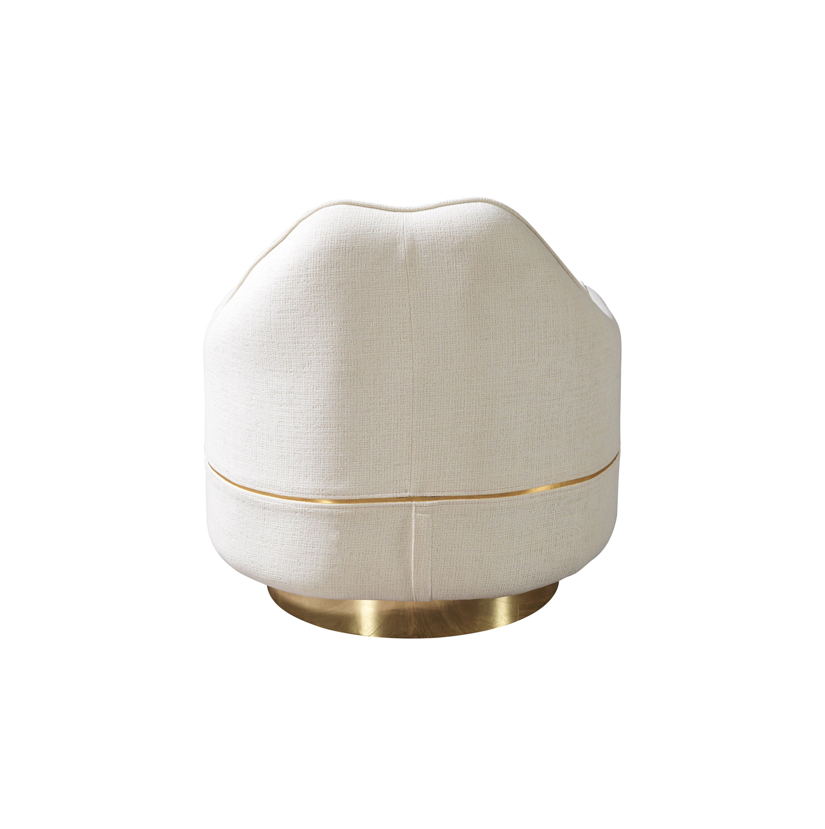 Helena Ivory Velvet Chair, view 4