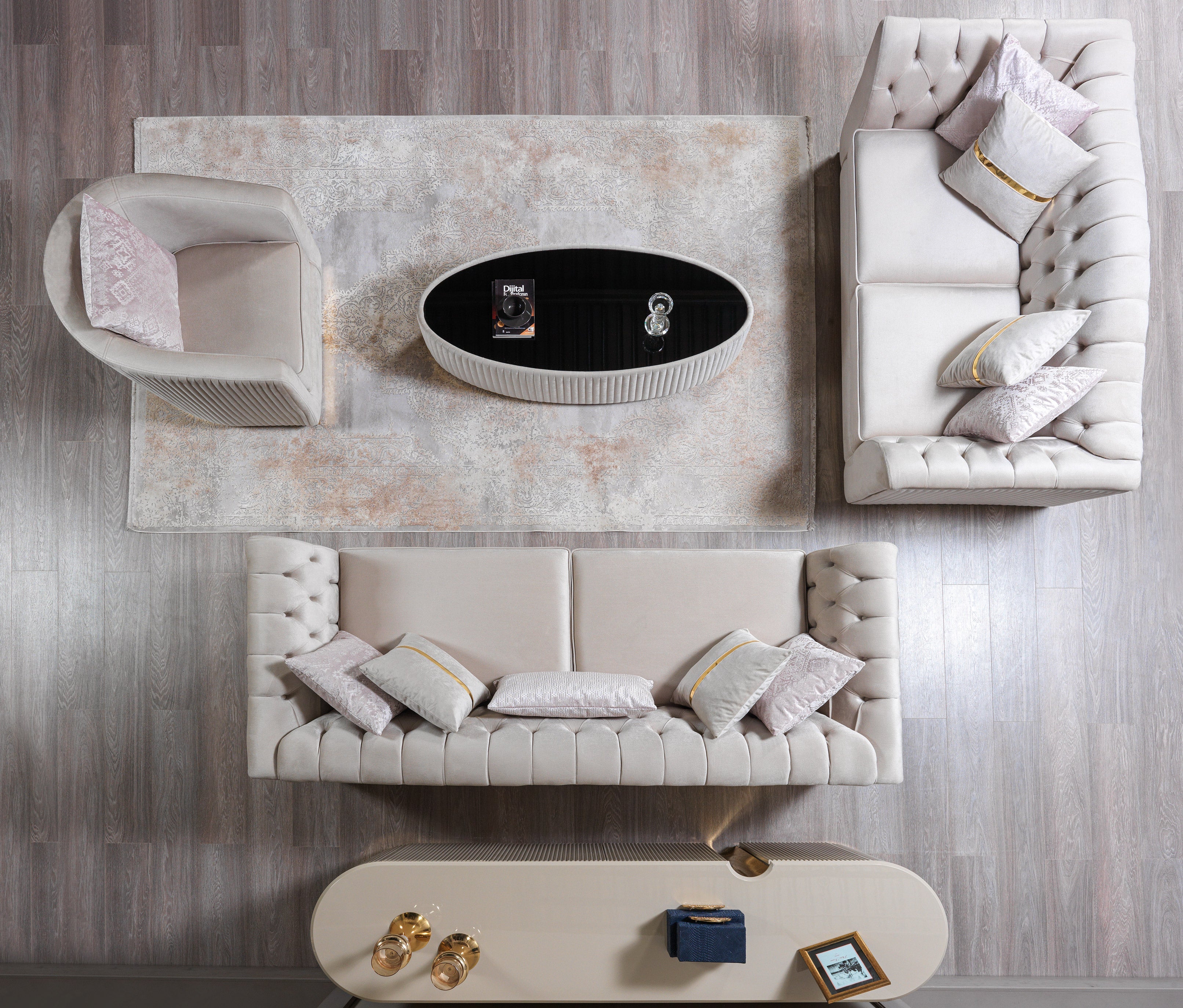 Milena Ivory Coffee Table, view 5