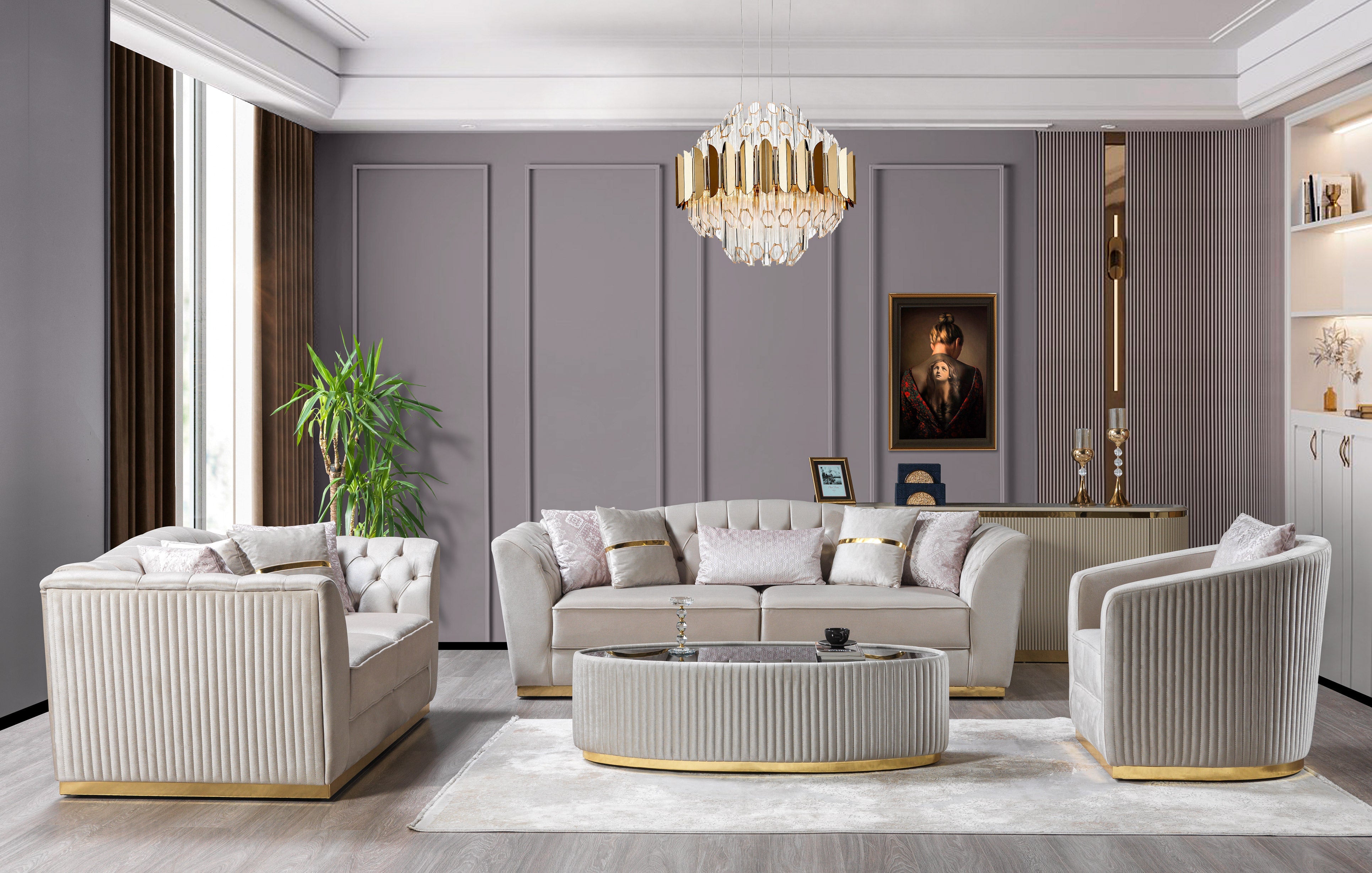 Milena Ivory Coffee Table, view 4