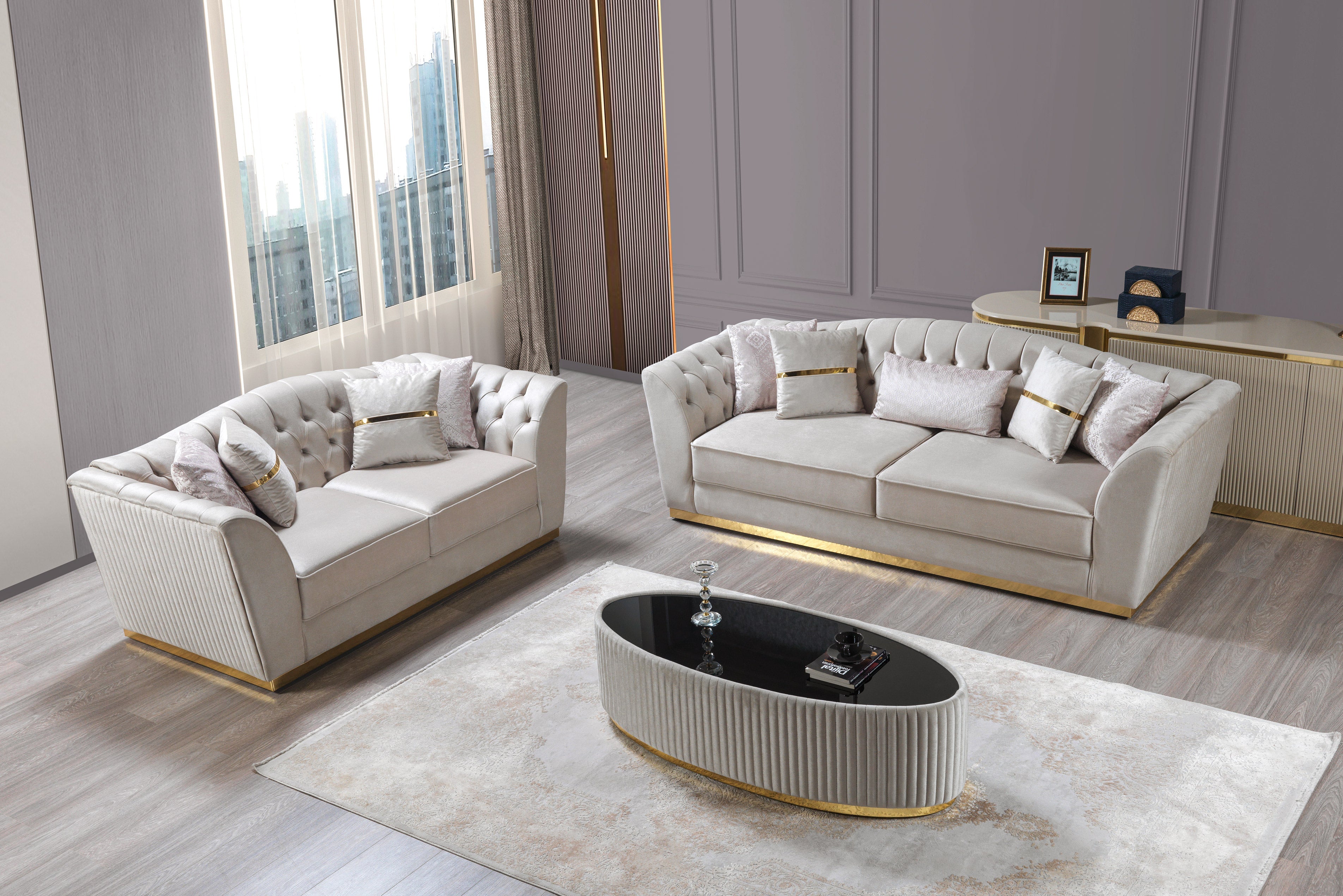 Milena Ivory Coffee Table, view 2