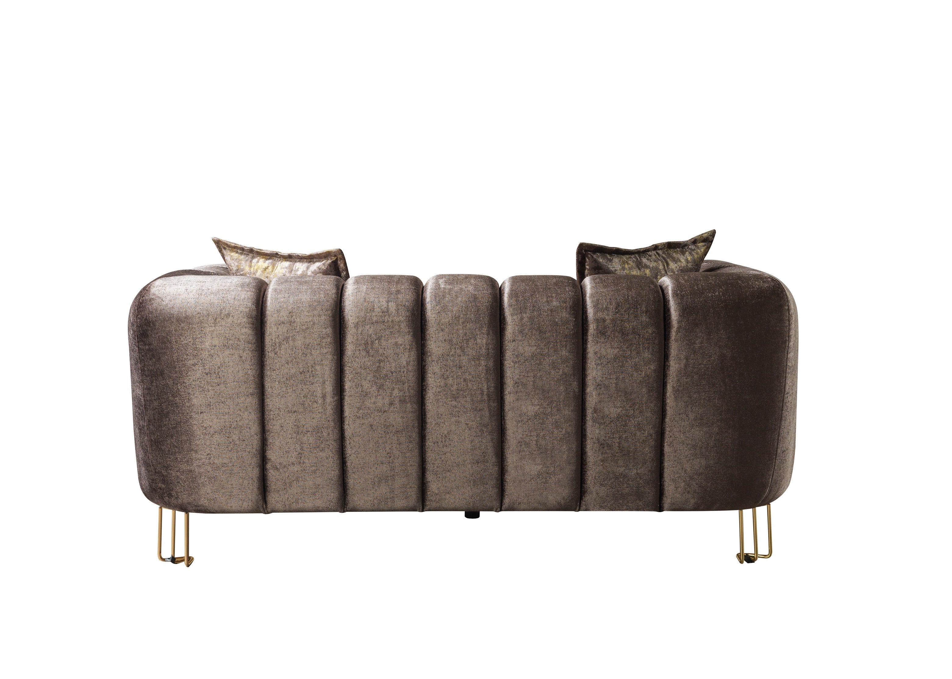 Santana Coffee Velvet Loveseat, view 7