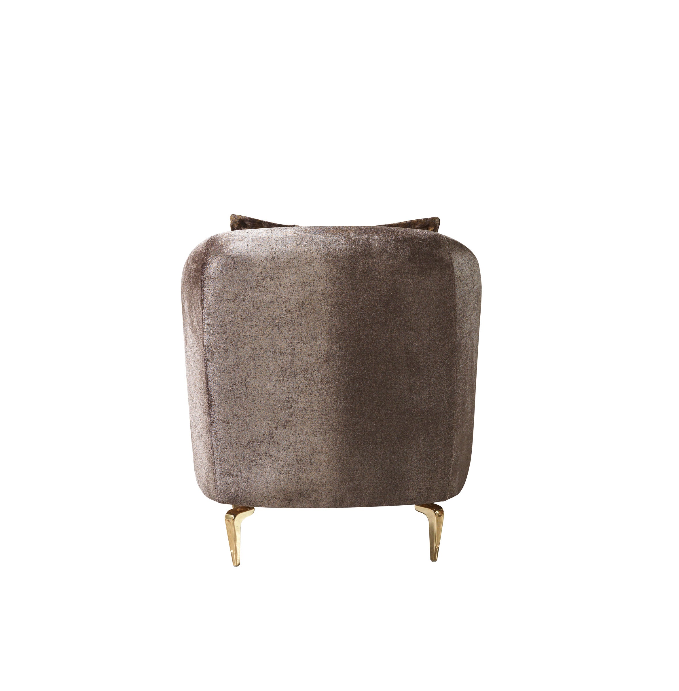 Santana Coffee Velvet Chair, view 3