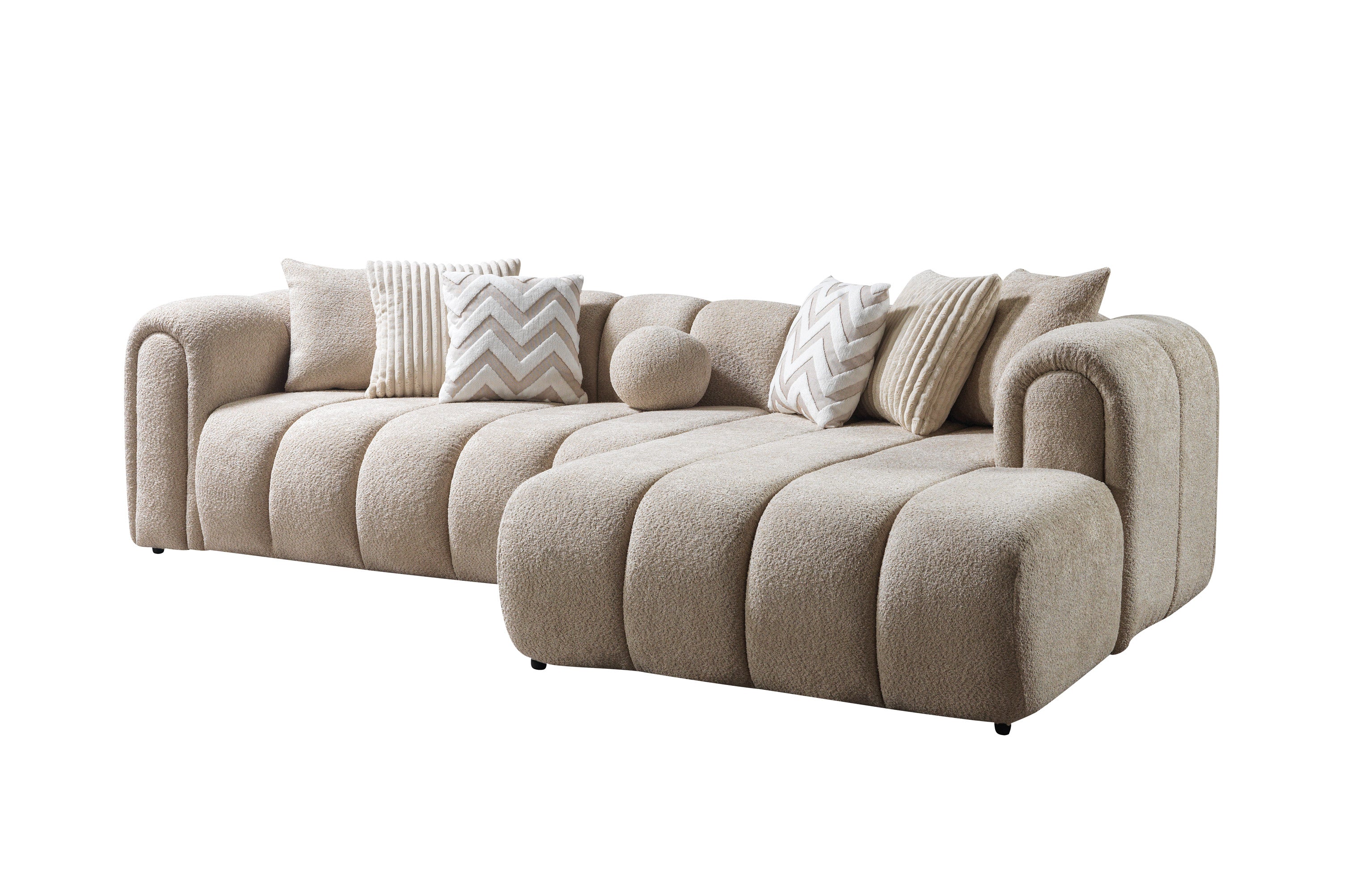 Lis Sand Boucle RAF Sectional, view 9