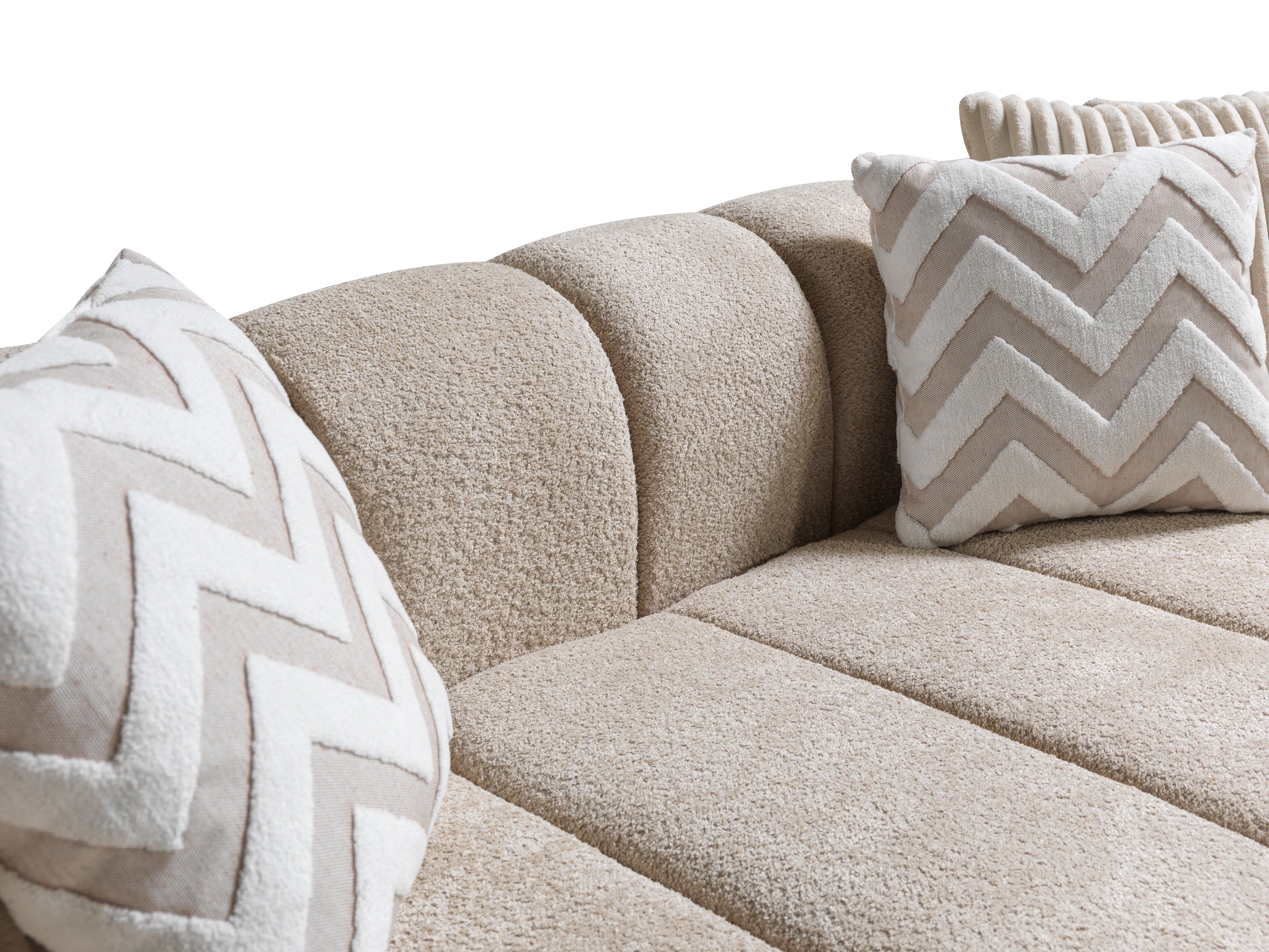 Lis Sand Boucle LAF Sectional, view 8