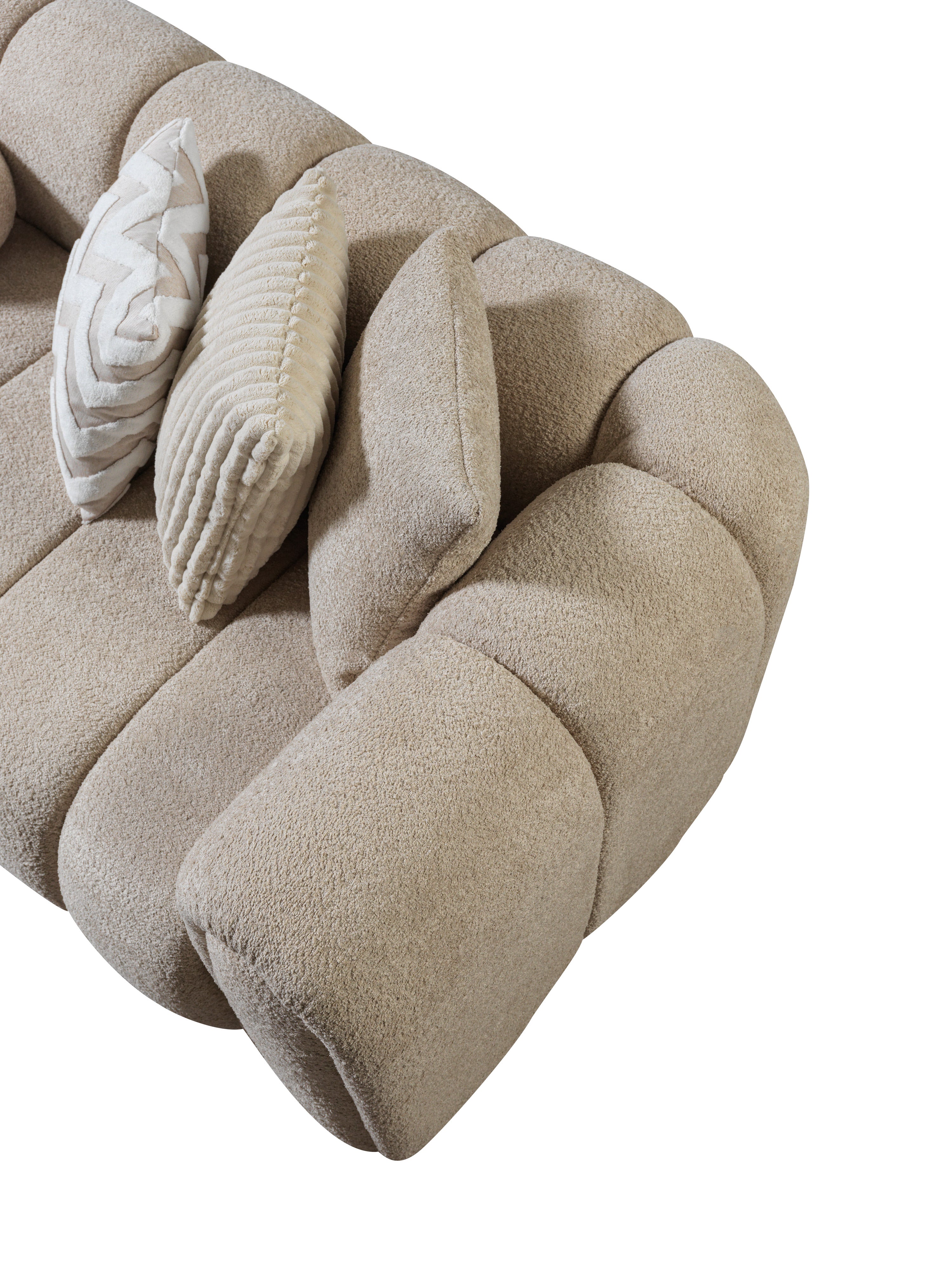 Lis Sand Boucle LAF Sectional, view 10