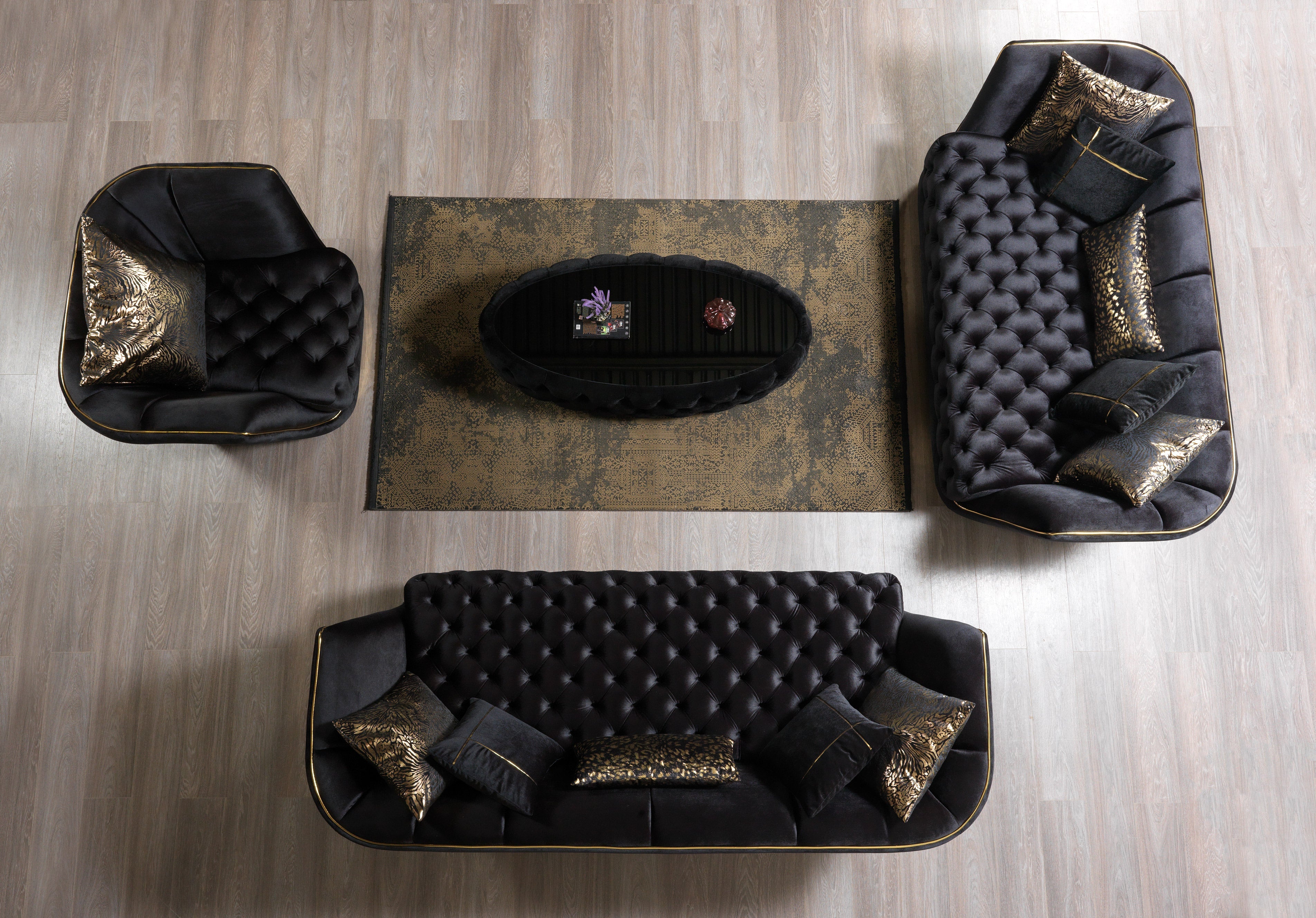Daphne Black Coffee Table, view 3
