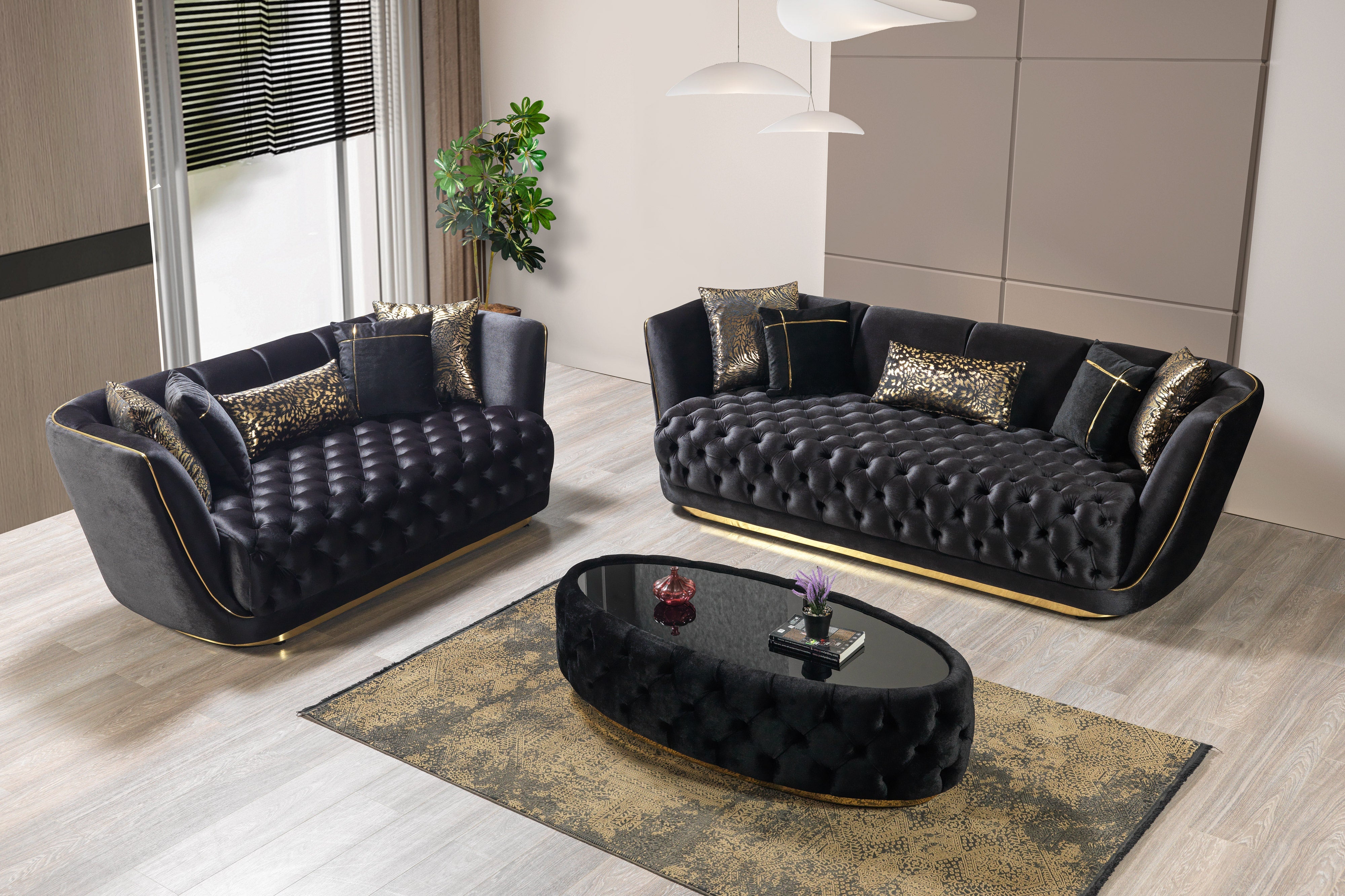 Daphne Black Coffee Table, view 2