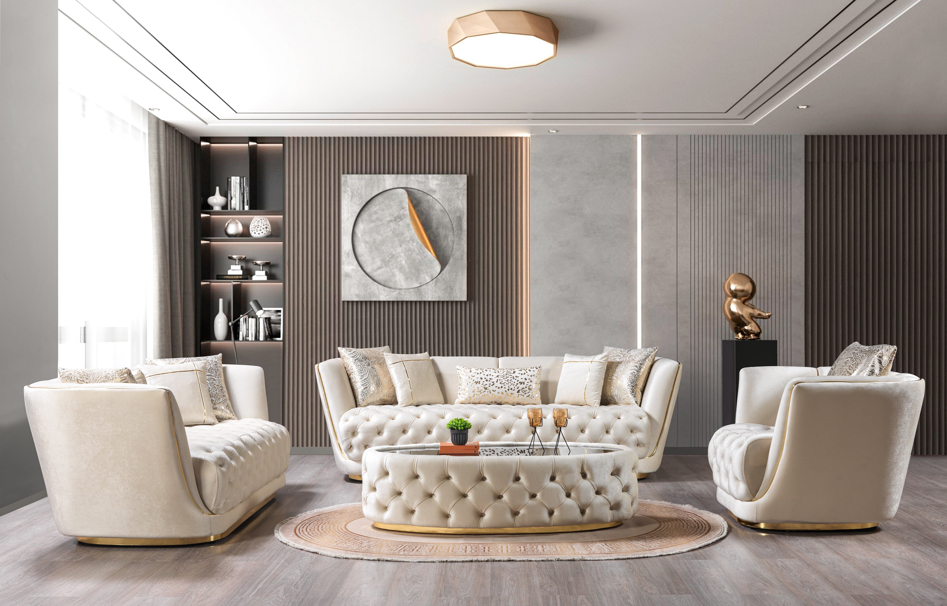Daphne Ivory Coffee Table, view 2