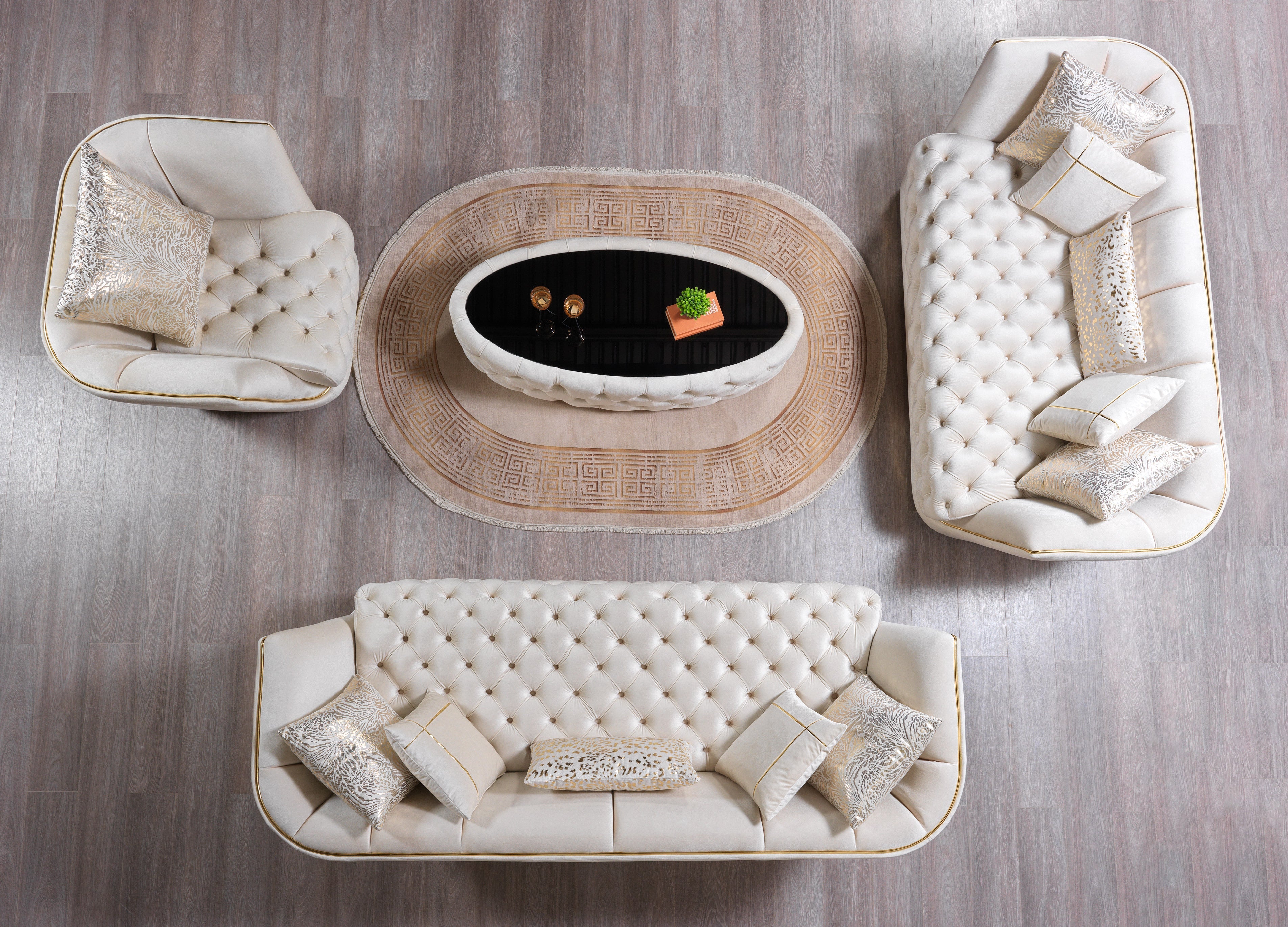 Daphne Ivory Coffee Table, view 4