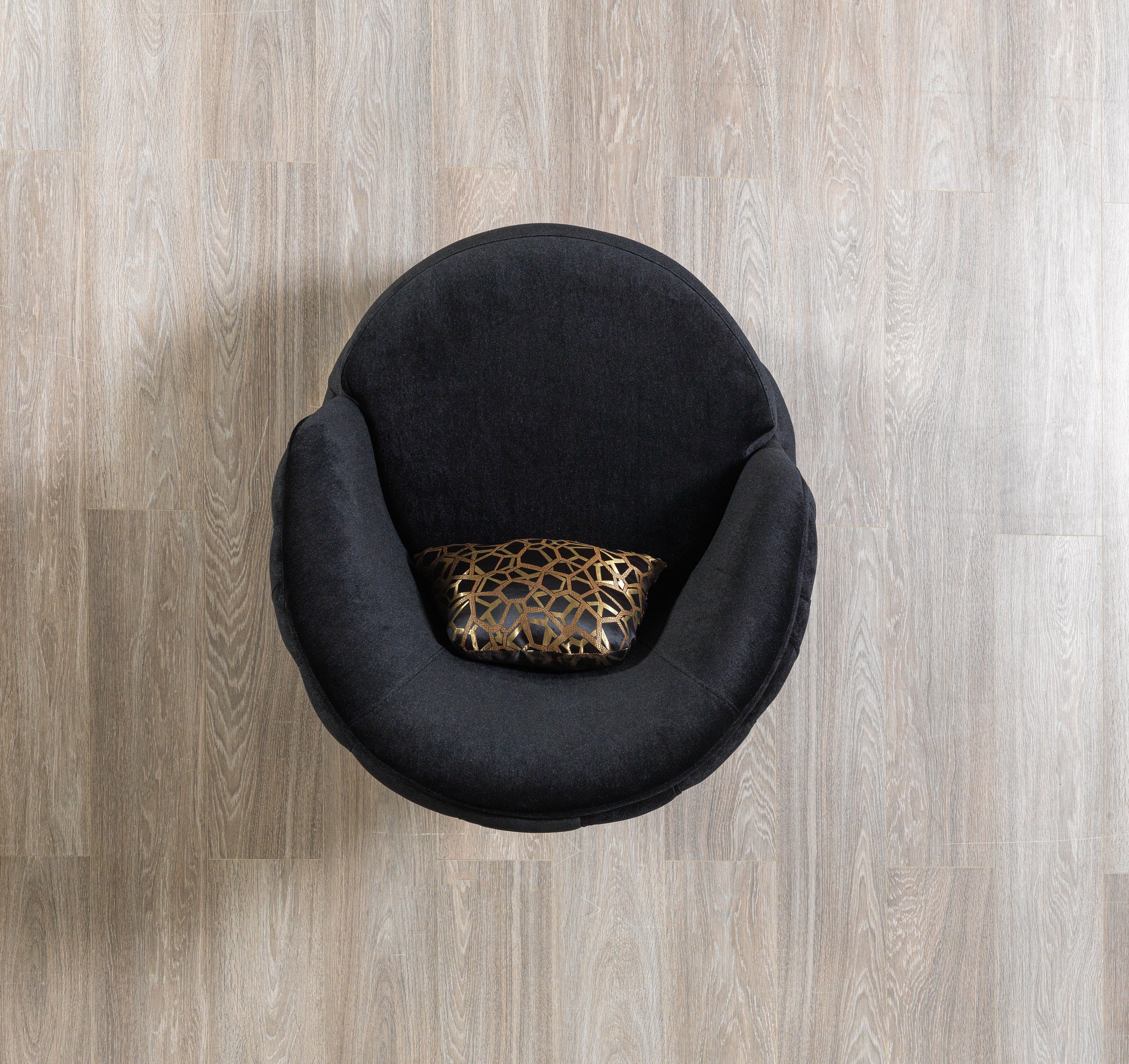 Lupino Black Velvet Chair, view 6