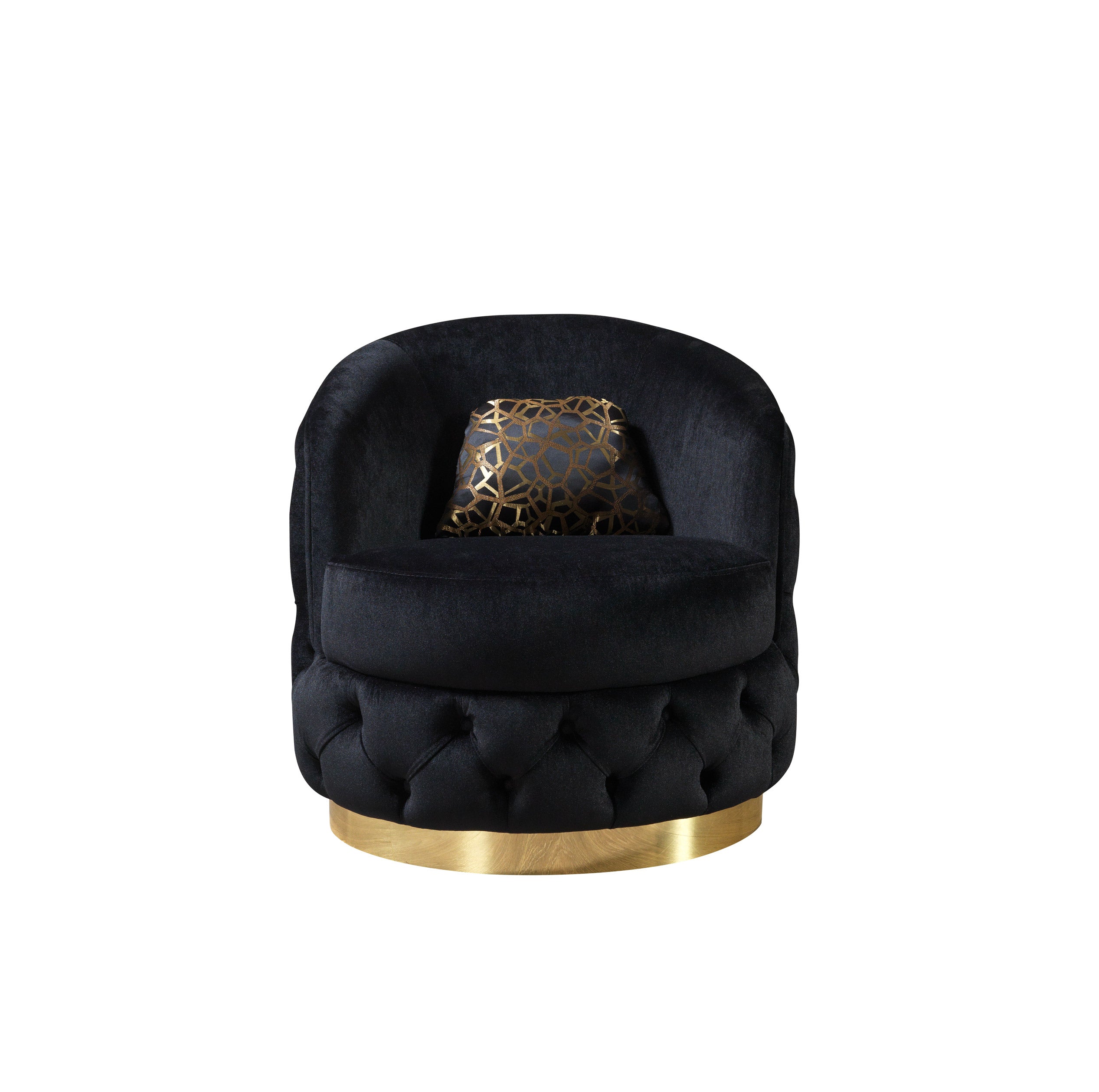 Lupino Black Velvet Chair, view 4