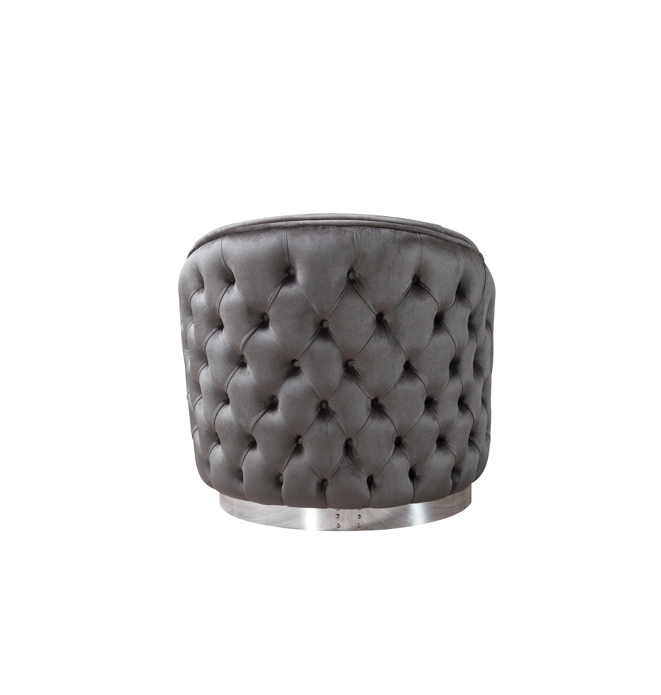 Lupino Gray Velvet Chair, view 5