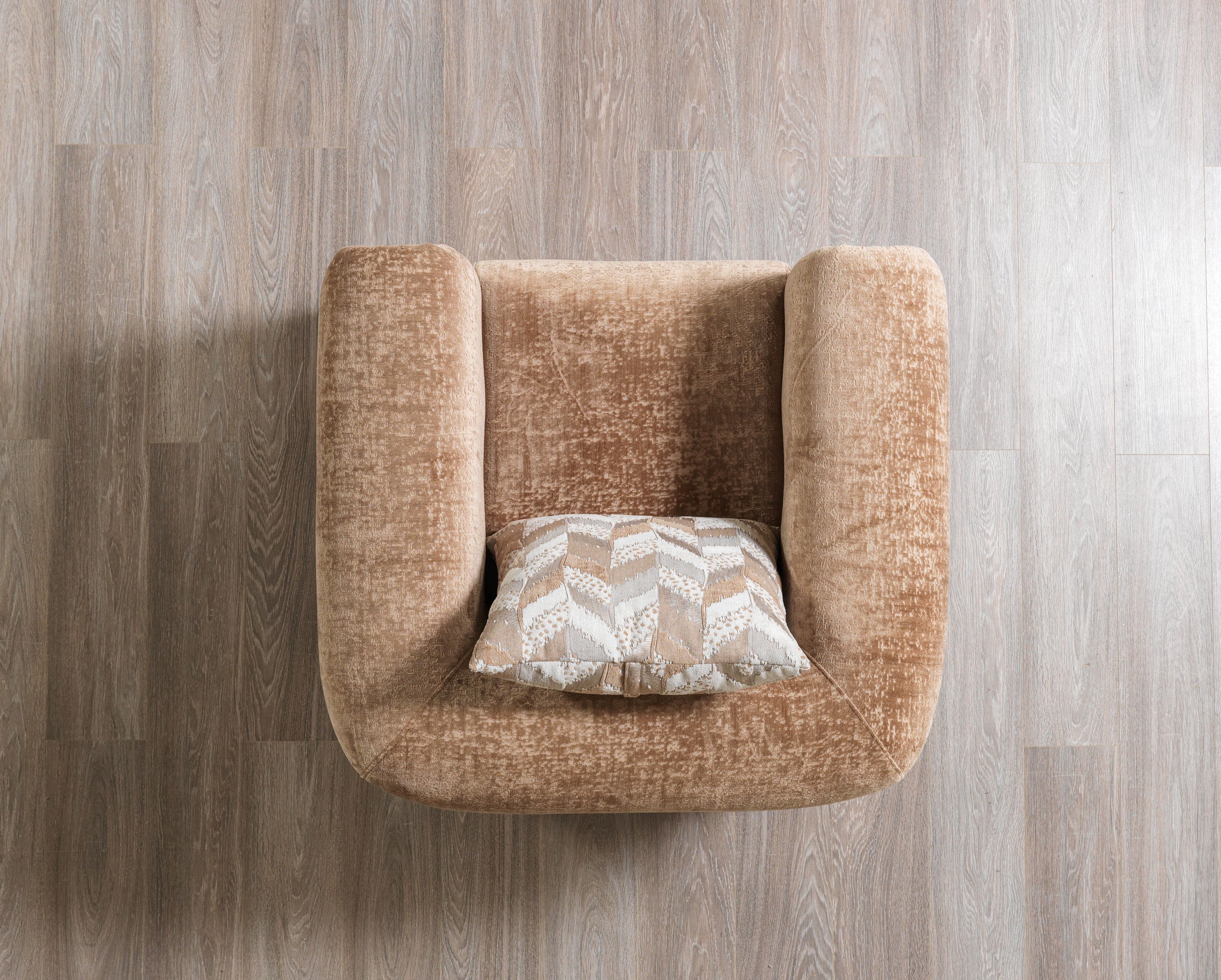Brenda Coffee Boucle Chair, view 6