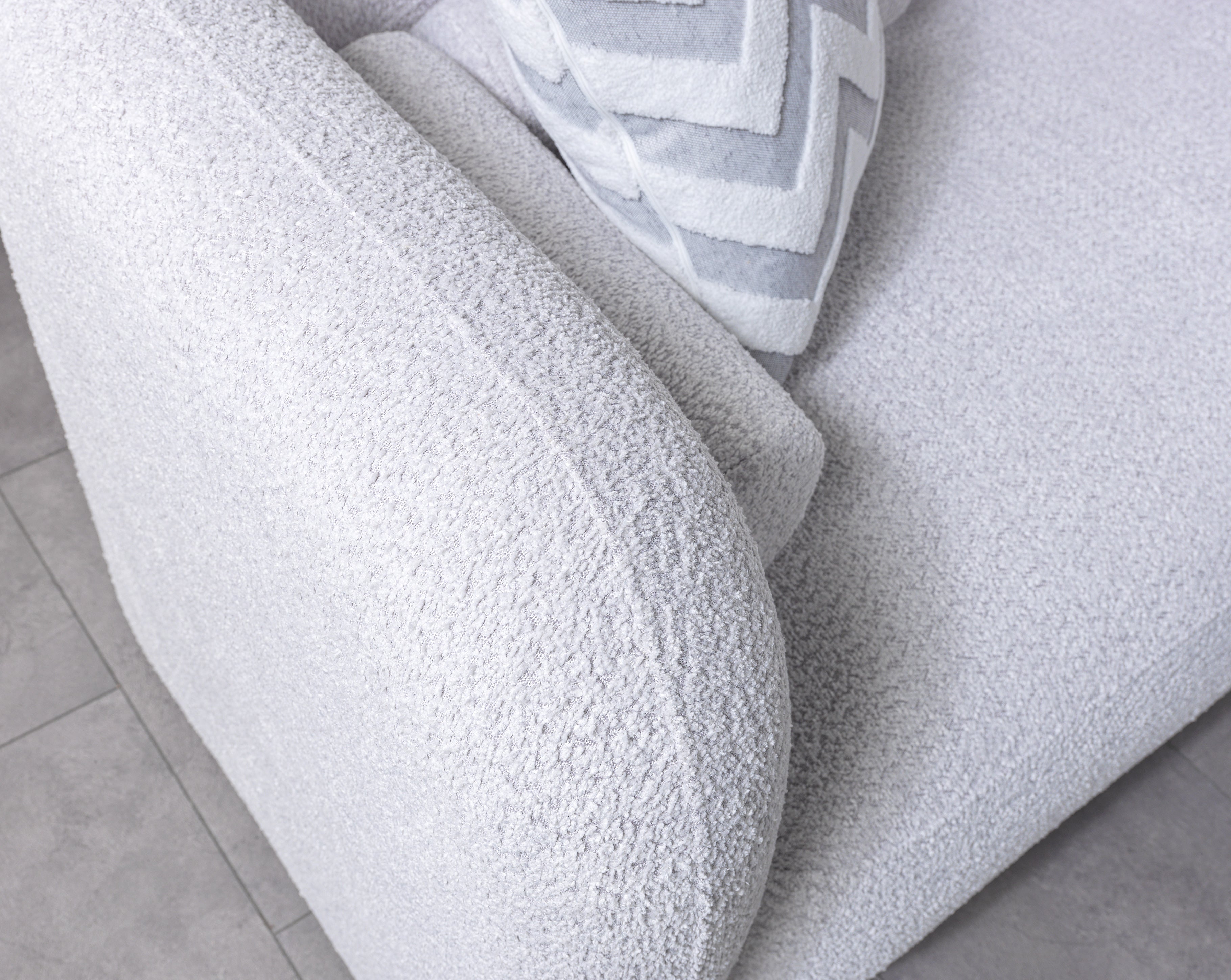 Liva Gray Boucle RAF Sectional, view 8