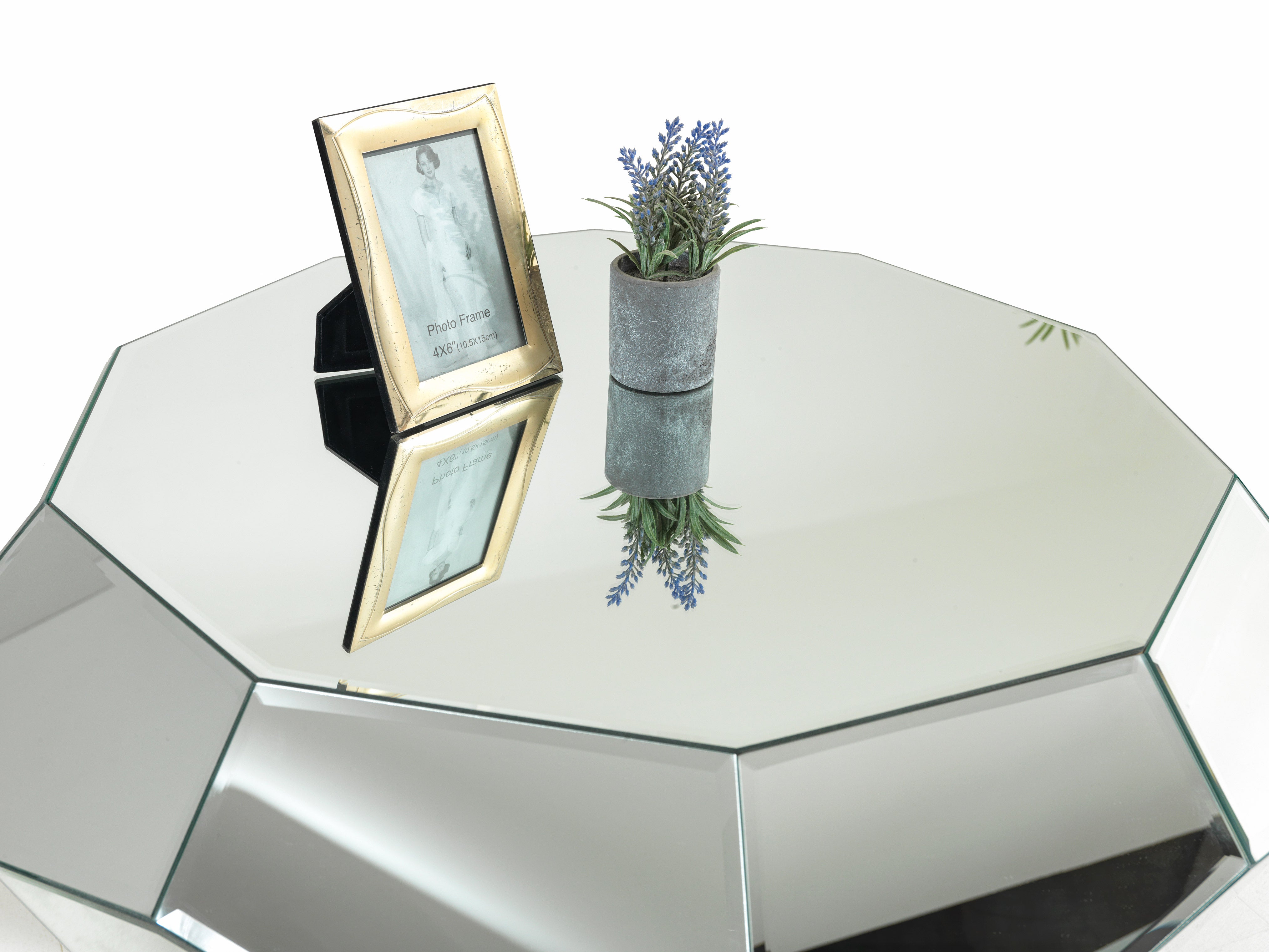 Diamond Mirrored Coffee Table, view 5