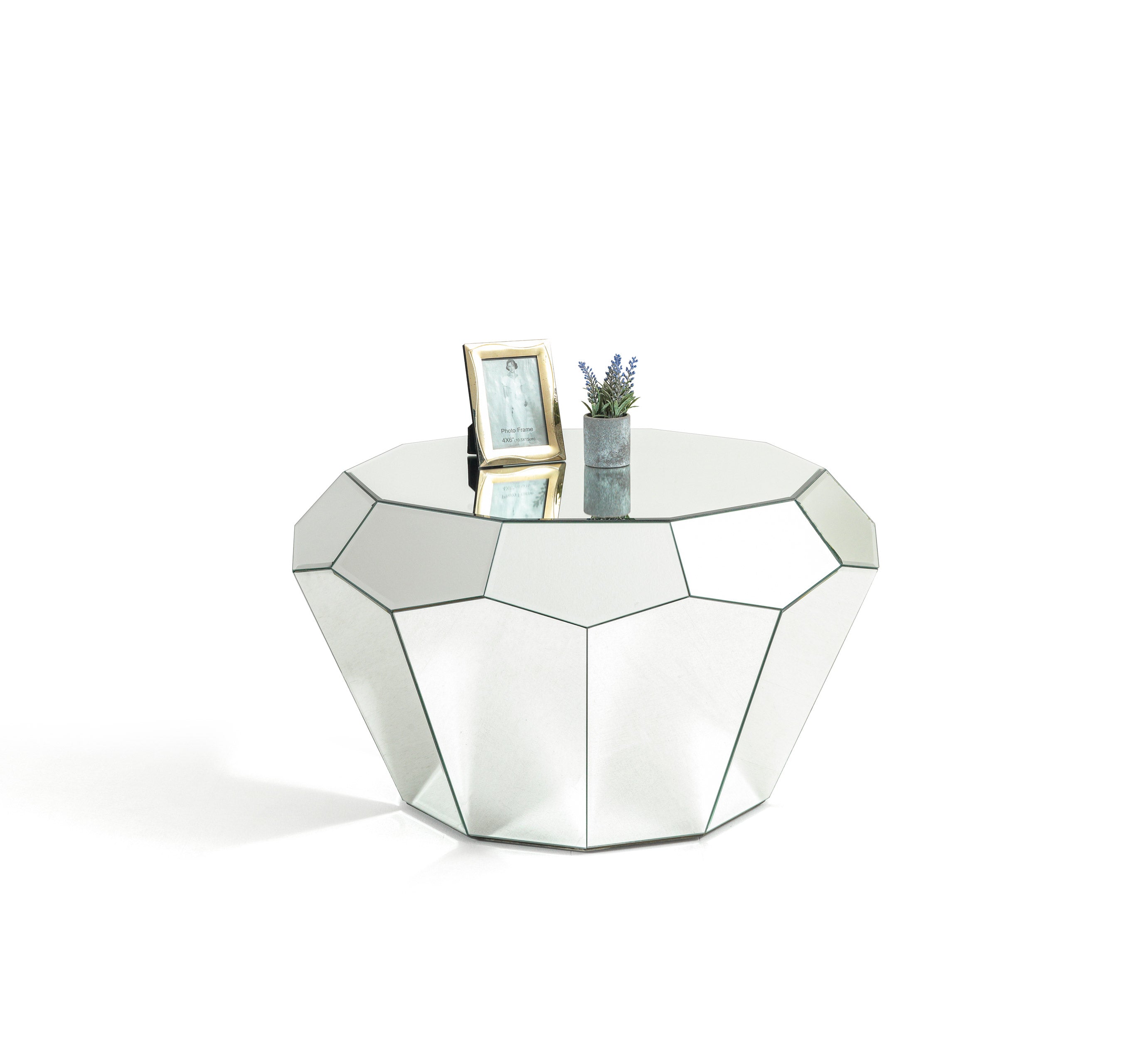 Diamond Mirrored Coffee Table, view 2