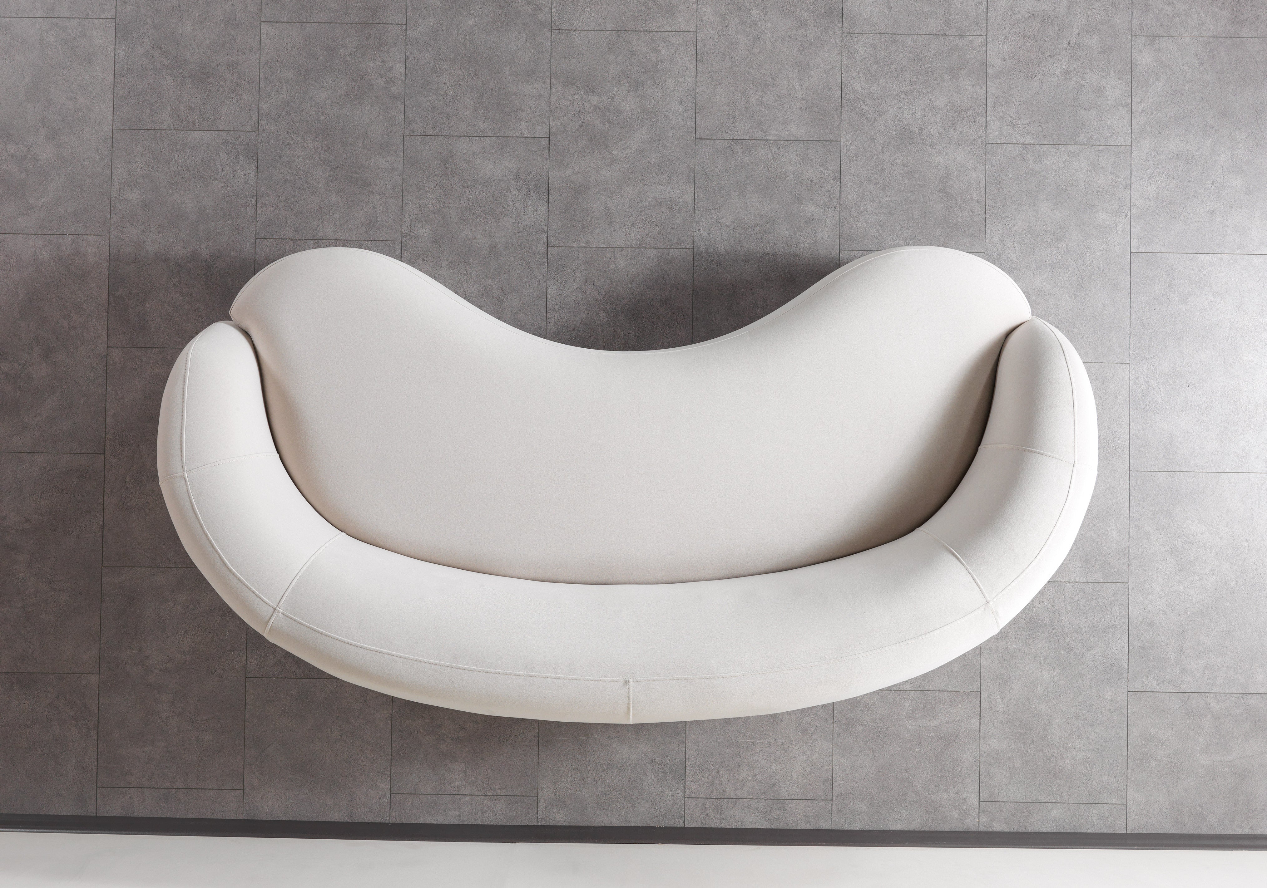 Bonita Ivory Velvet Sofa, view 7