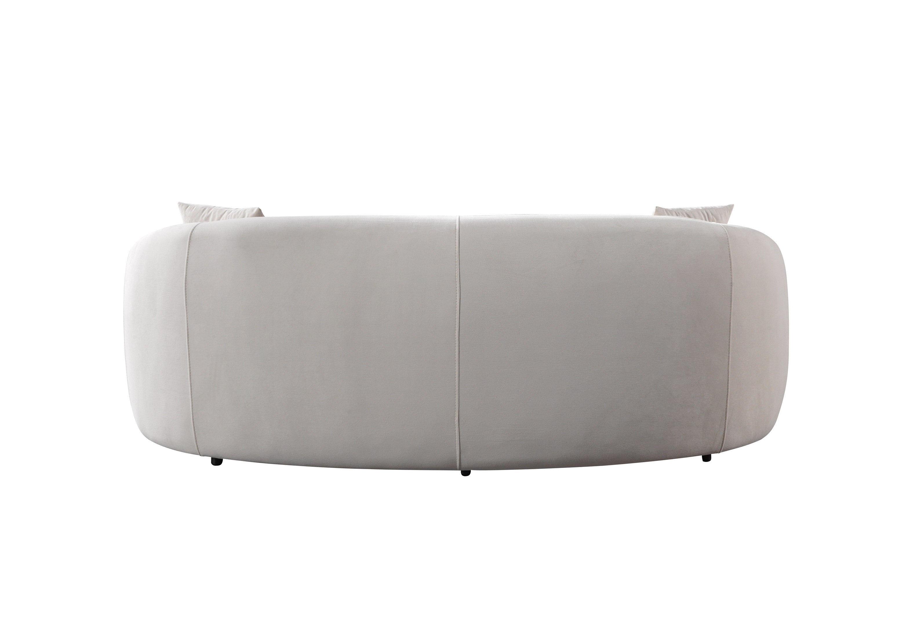 Bonita Ivory Velvet Sofa, view 9