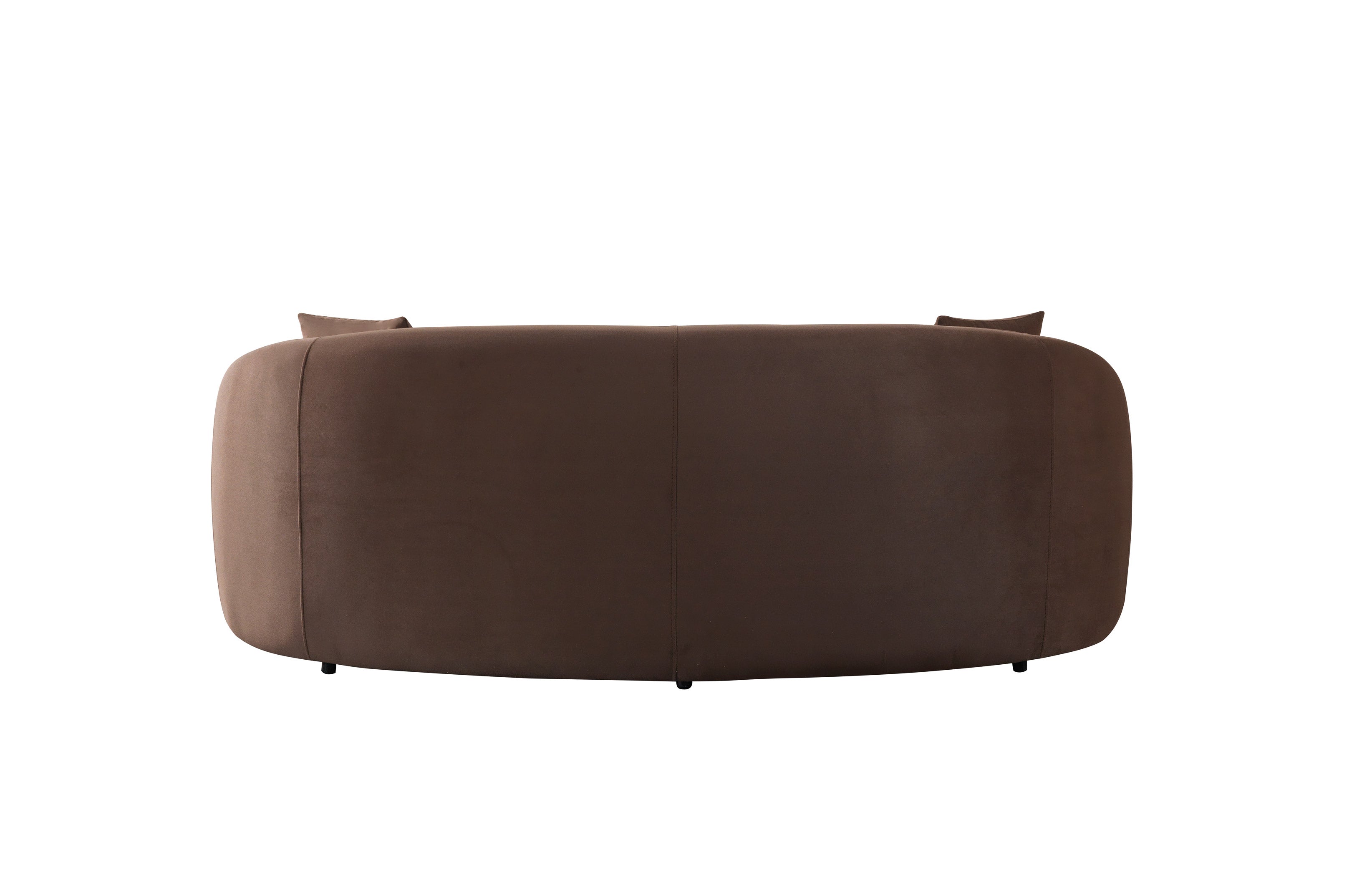 Bonita Coffee Velvet Sofa, view 8