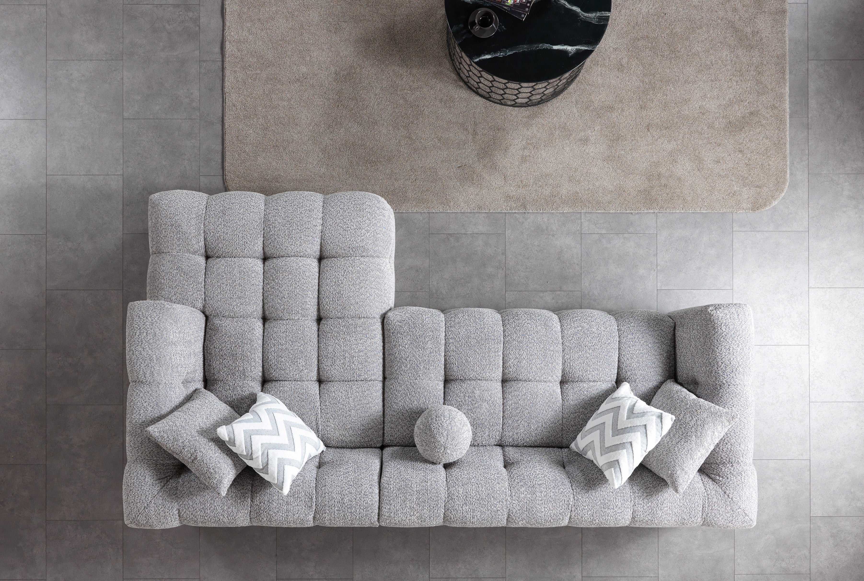 Ivy Gray Boucle RAF Sectional, view 6