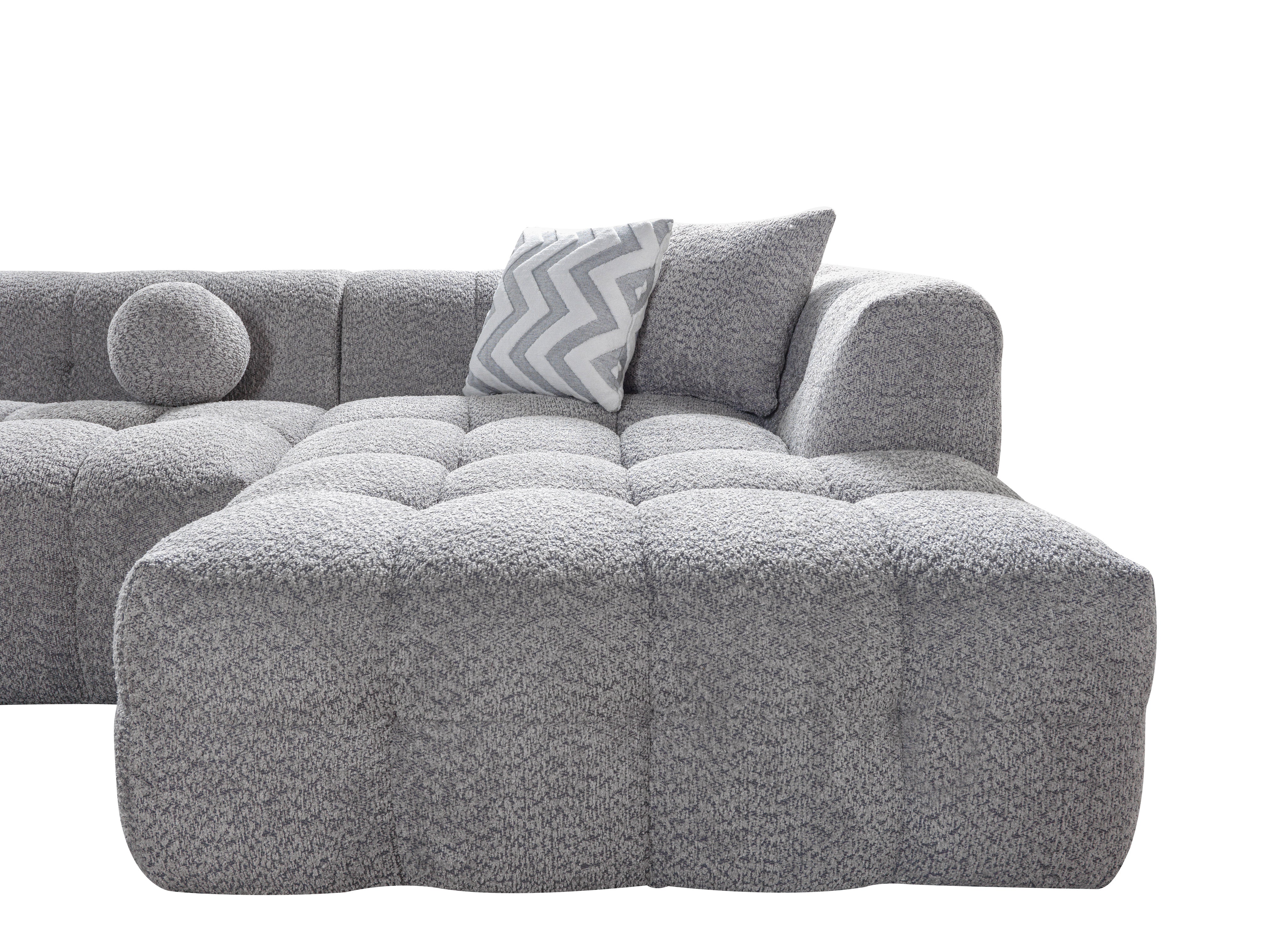 Ivy Gray Boucle RAF Sectional, view 9