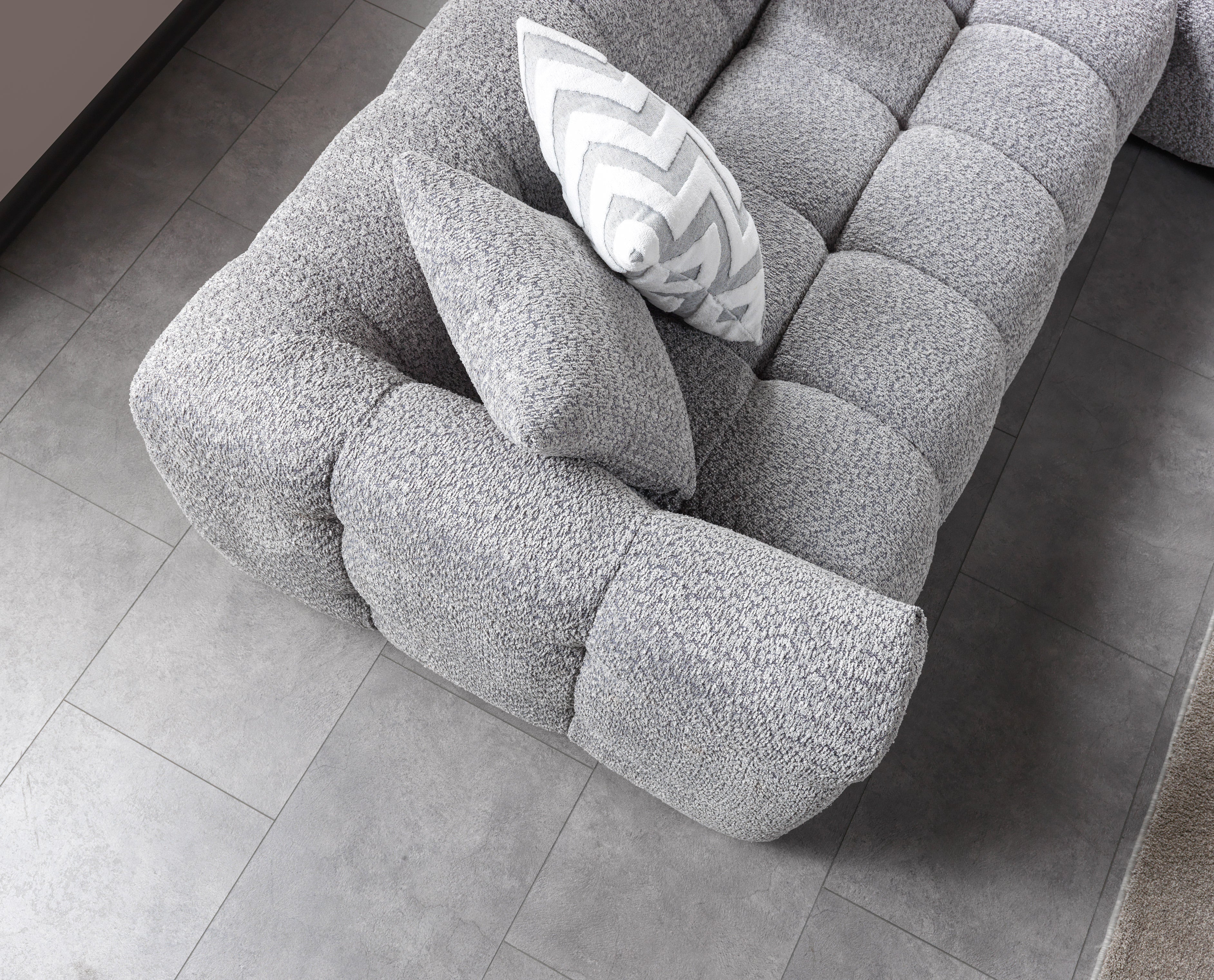 Ivy Gray Boucle RAF Sectional, view 7
