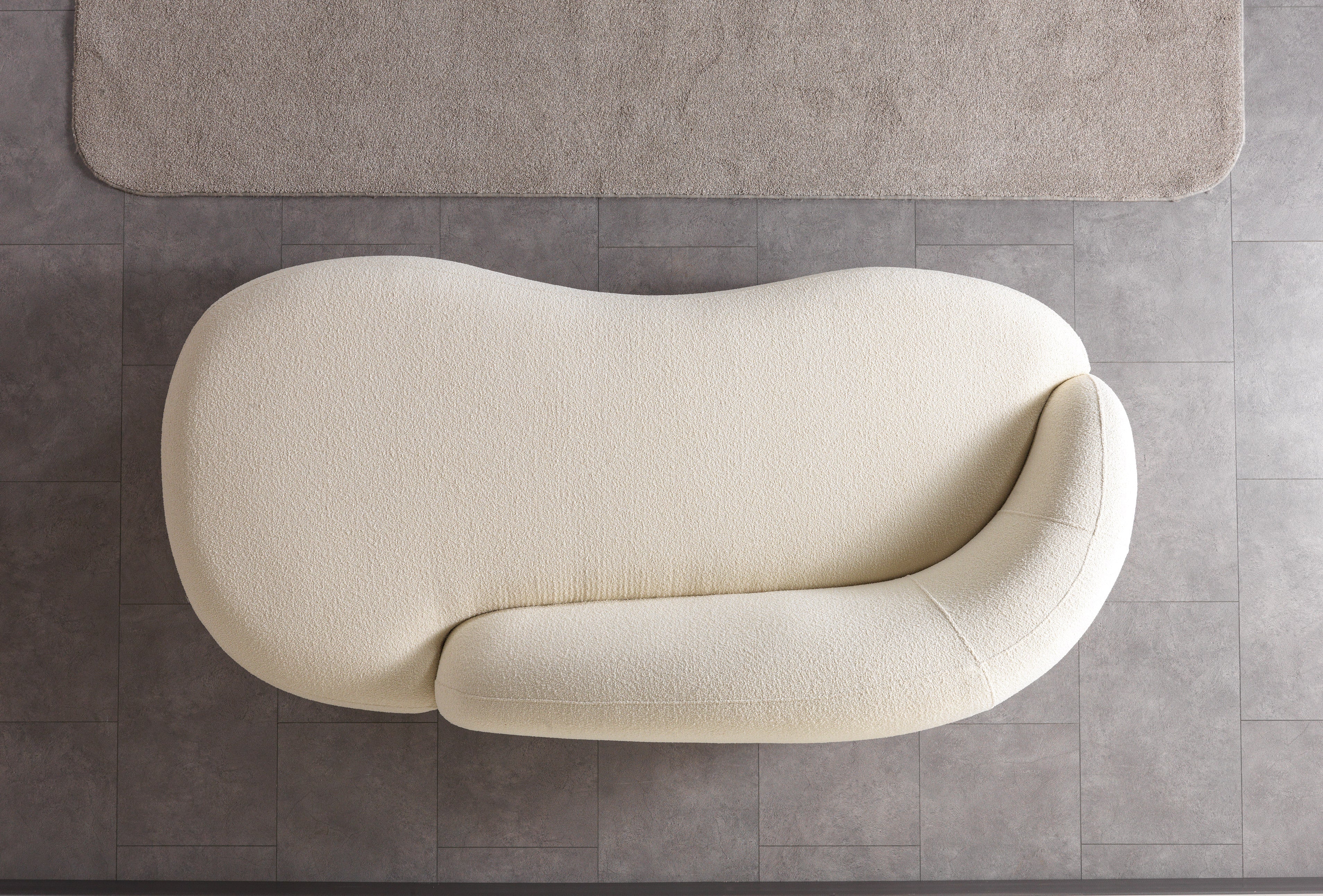 Bonita Ivory Boucle Sofa Chaise, view 8