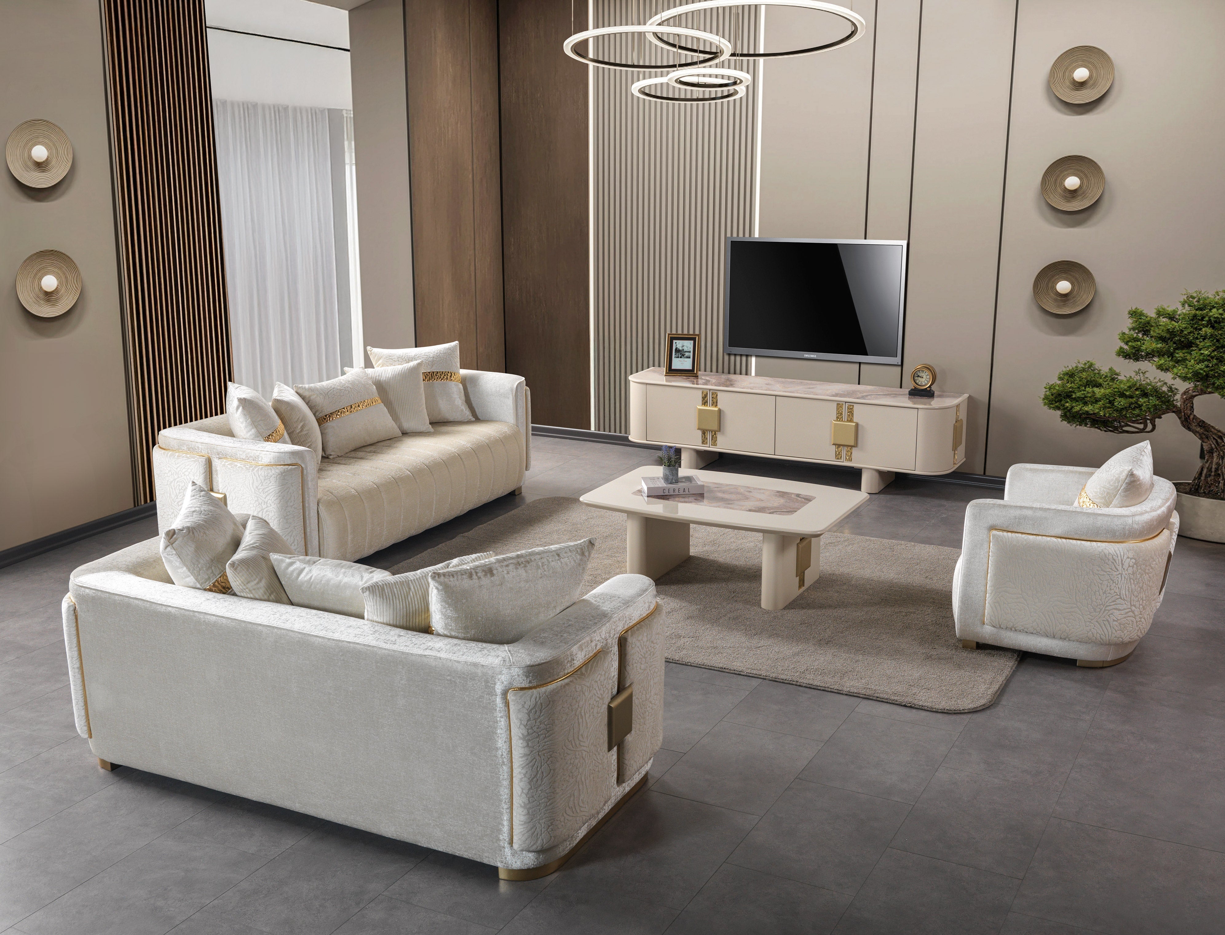 Carlina Ivory Coffee Table, view 3