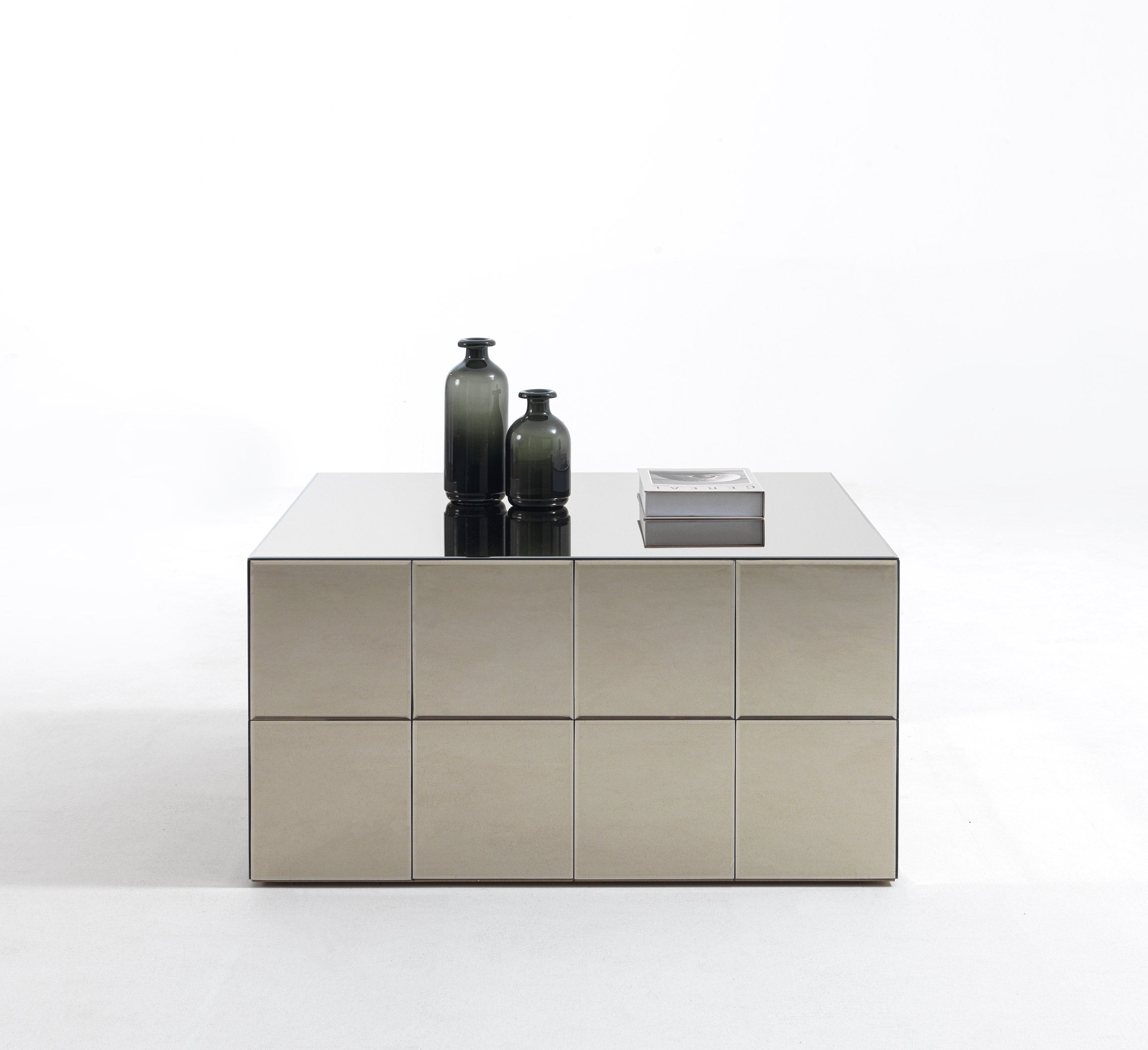 X3 Square Glass Coffee Table, view 6