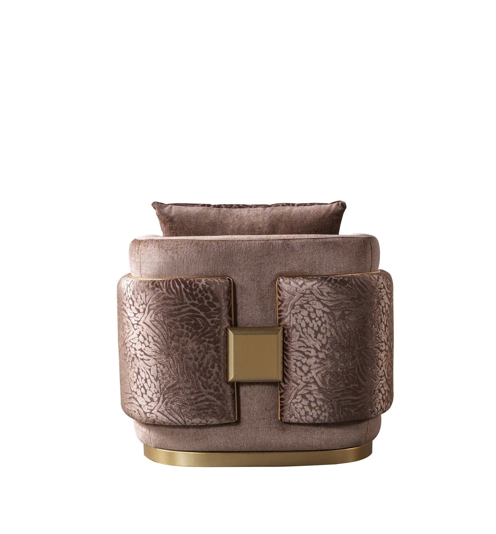 Carlina Coffee Velvet Chair, view 3