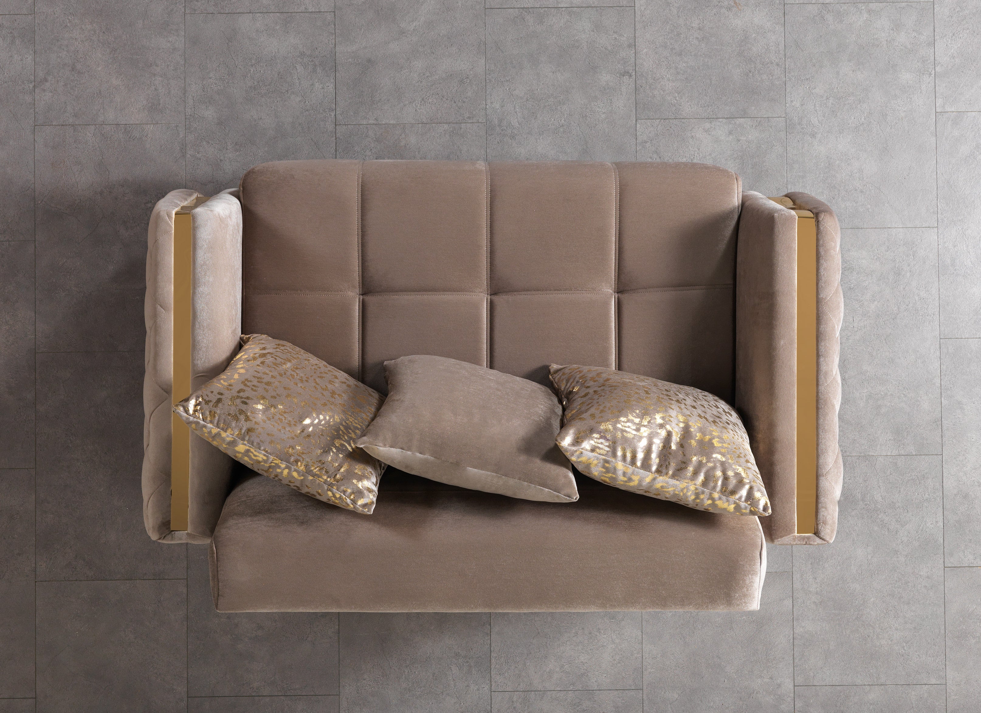Florence Coffee Velvet Loveseat, view 6