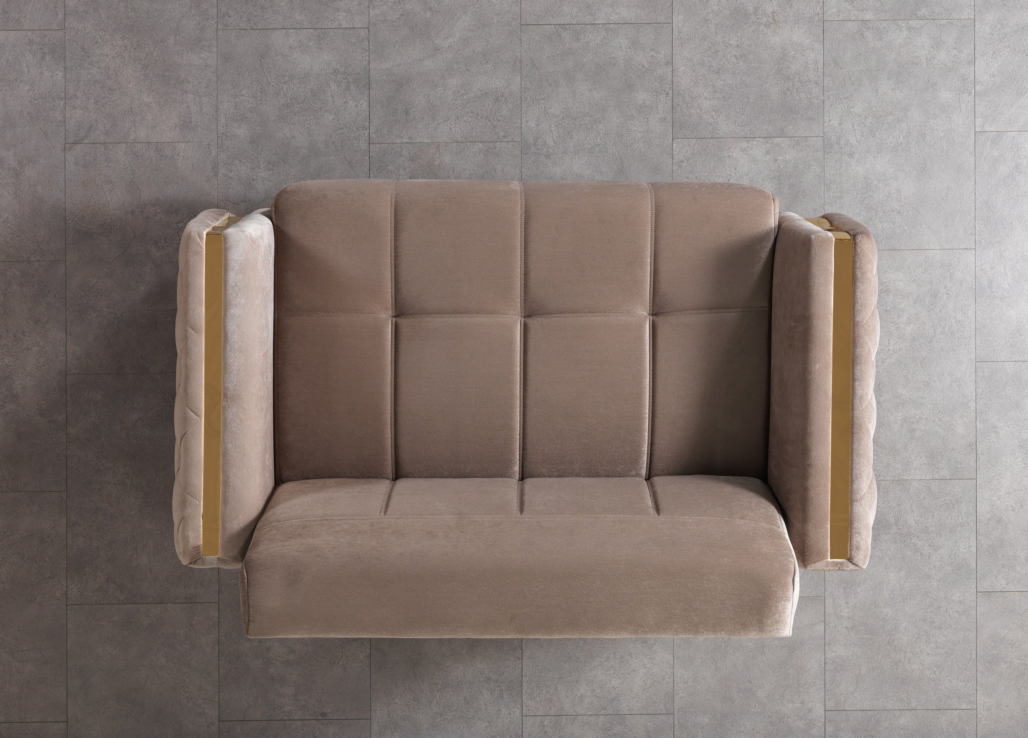 Florence Coffee Velvet Loveseat, view 7