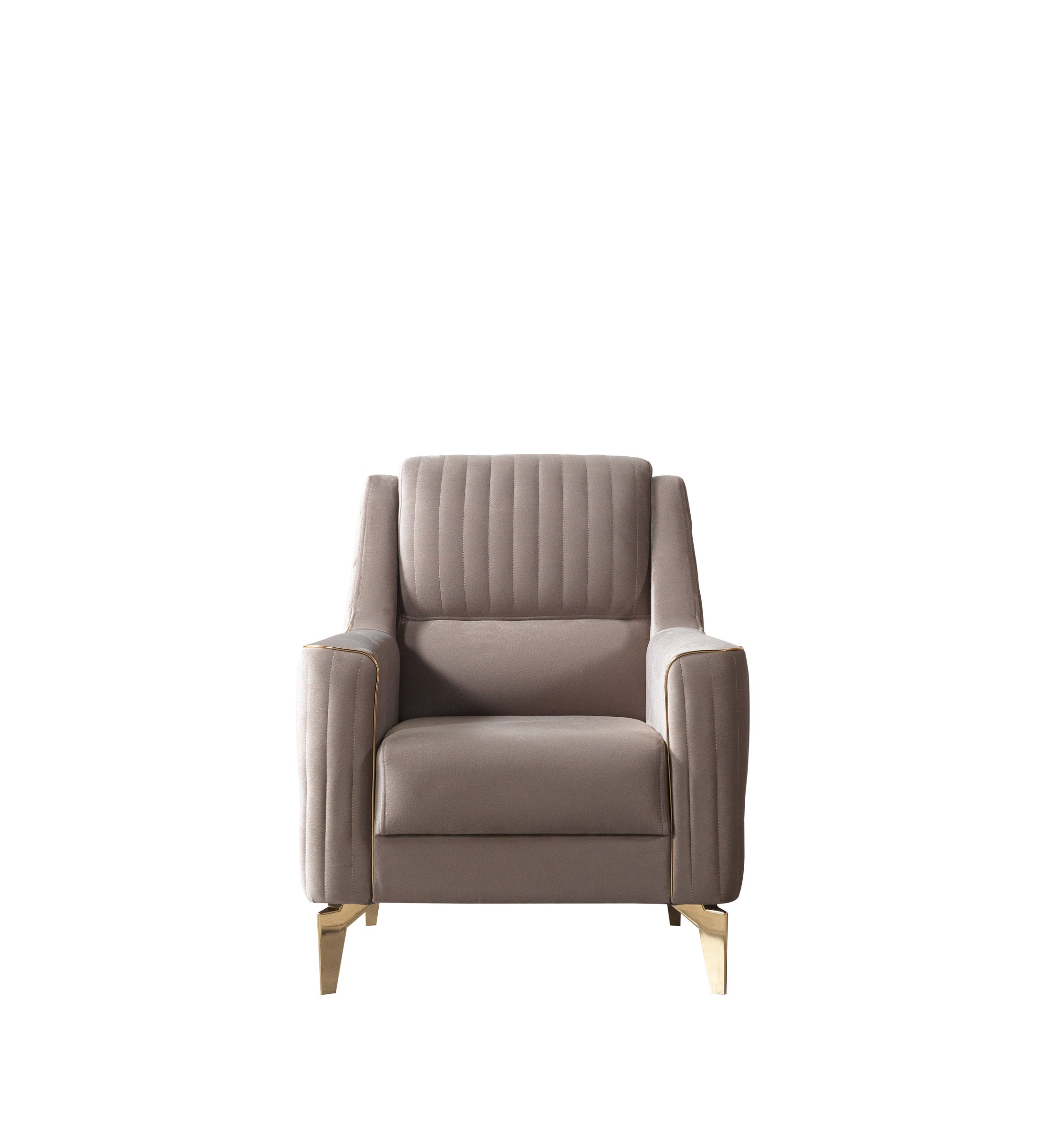 Sandra Coffee Velvet Chair, view 4