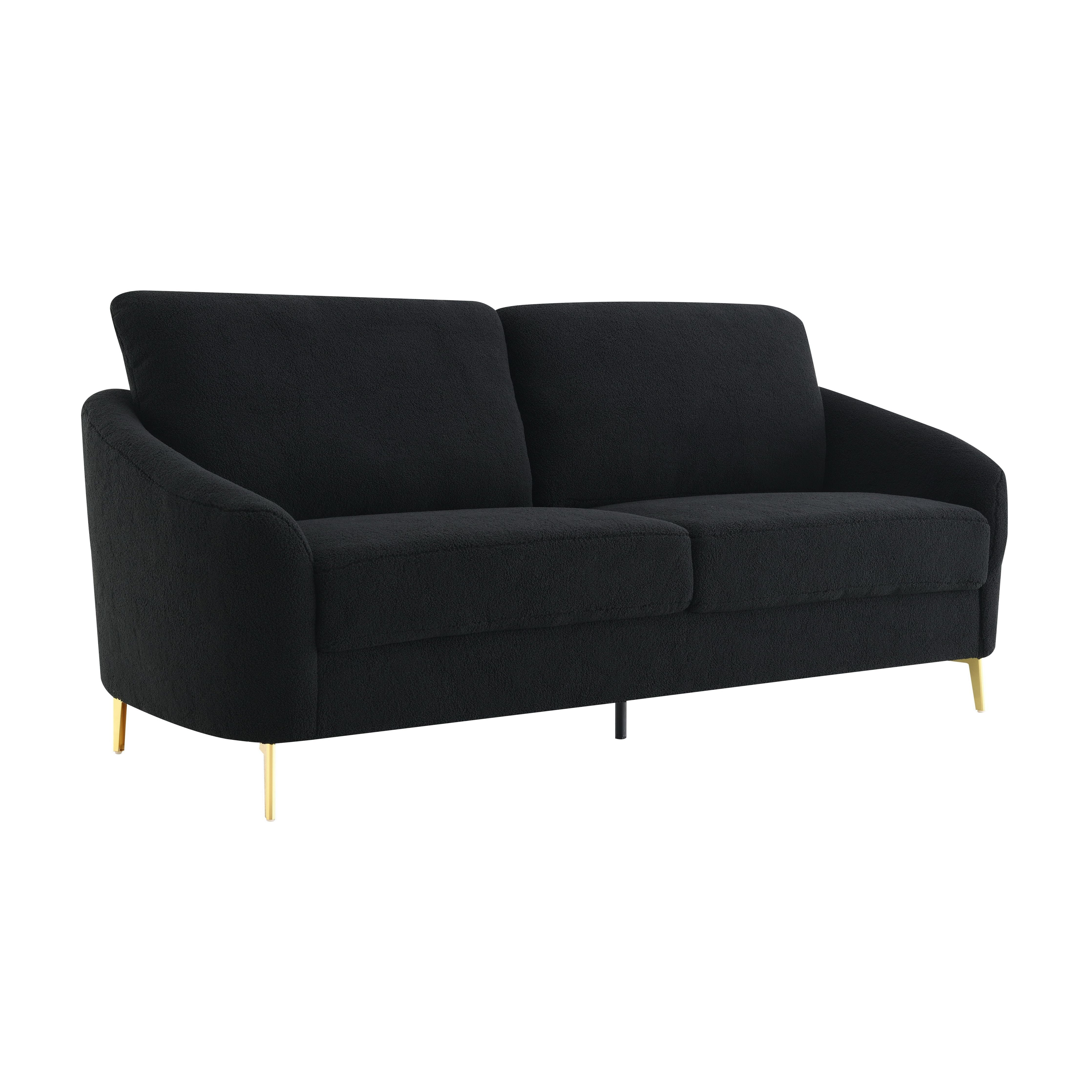 Lila Black Boucle Sofa and Loveseat Set, view 3
