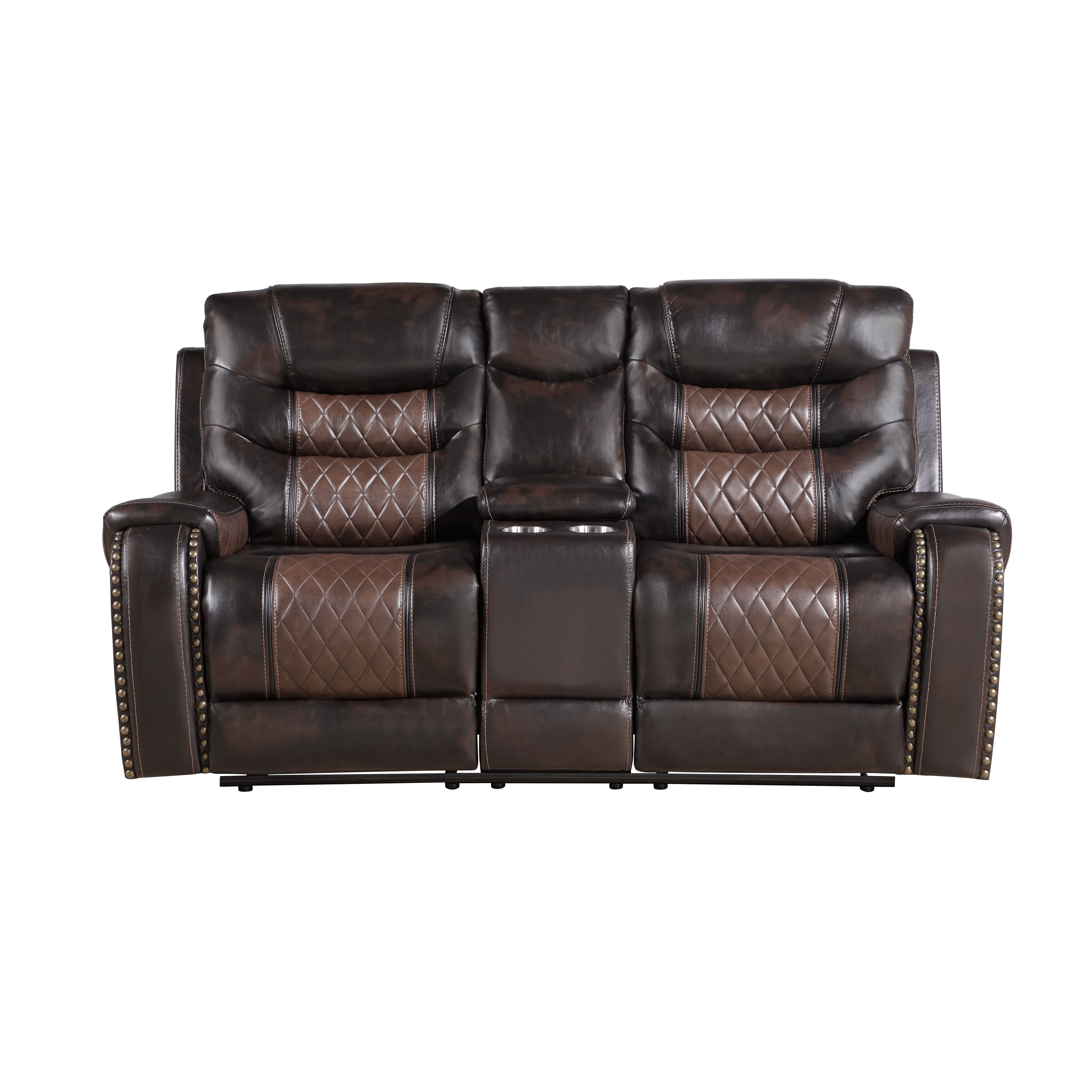 Phoenix II Brown Air Leather Reclining Set, view 5
