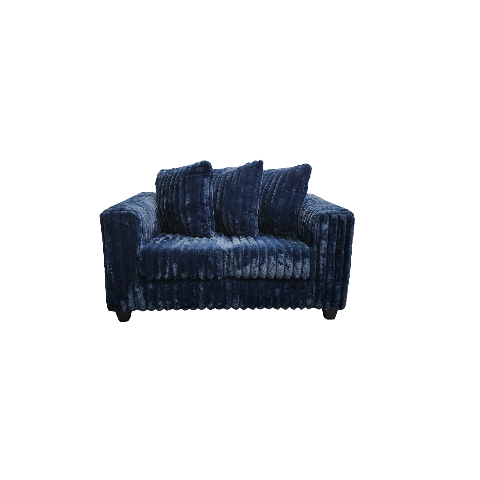 Gia Blue Corduroy Sofa and Loveseat Set, view 4