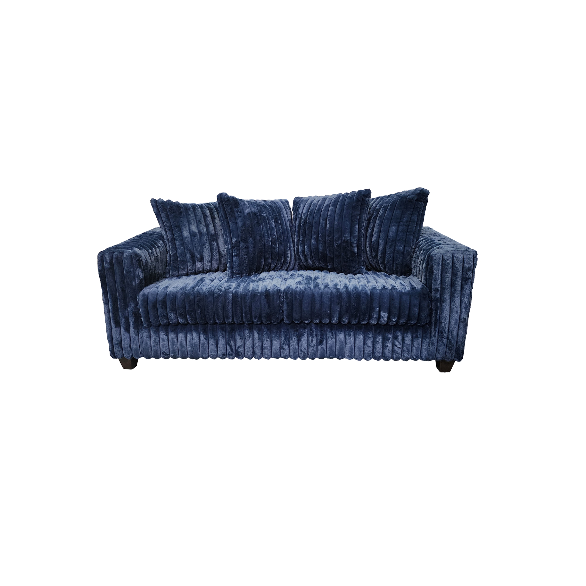 Gia Blue Corduroy Sofa and Loveseat Set, view 3