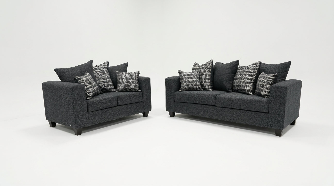Kora Carbon Sofa and Loveseat Set, view 2