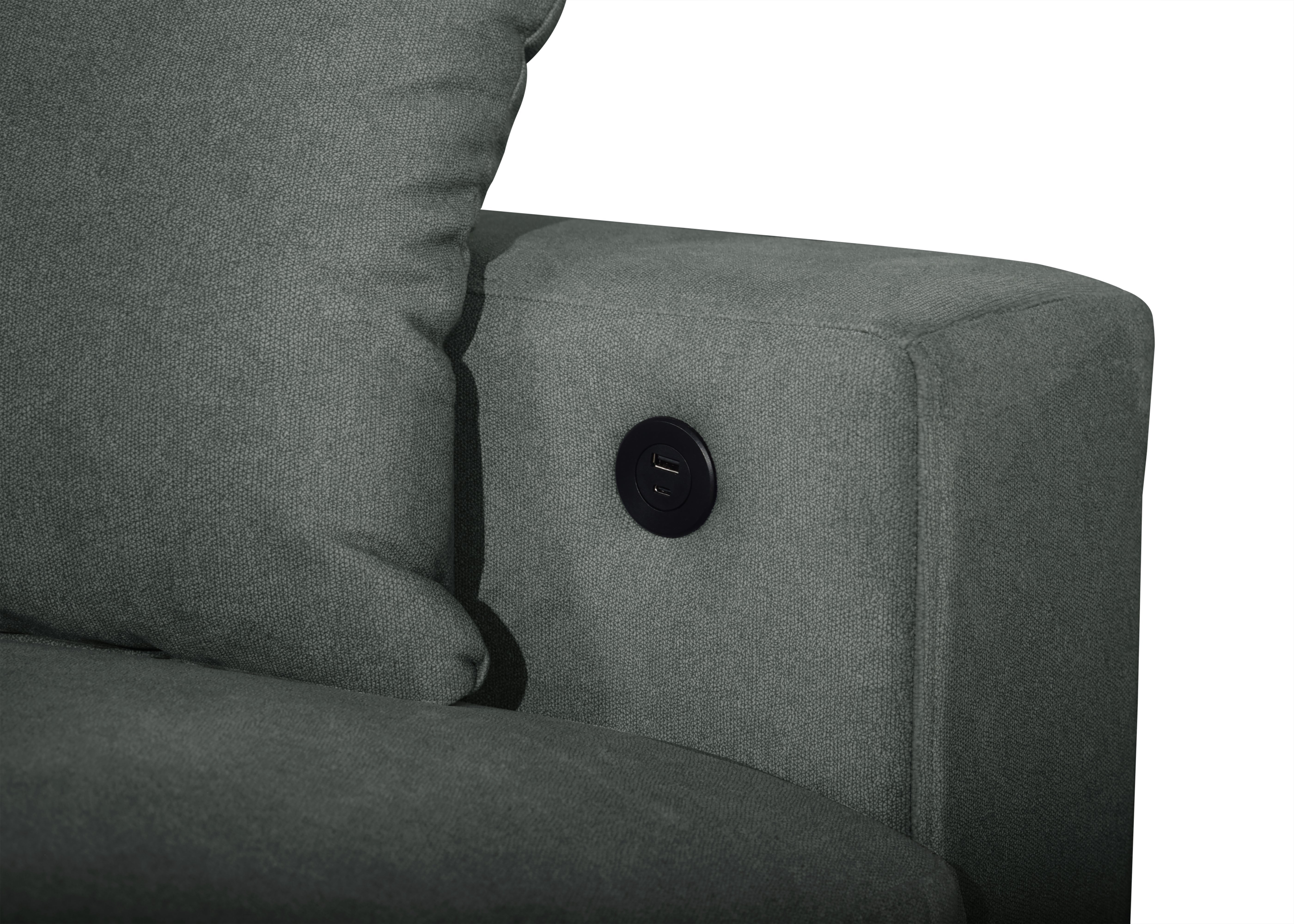 Bexley Gray Sofa and Loveseat Set with Bookcase Arms, view 8