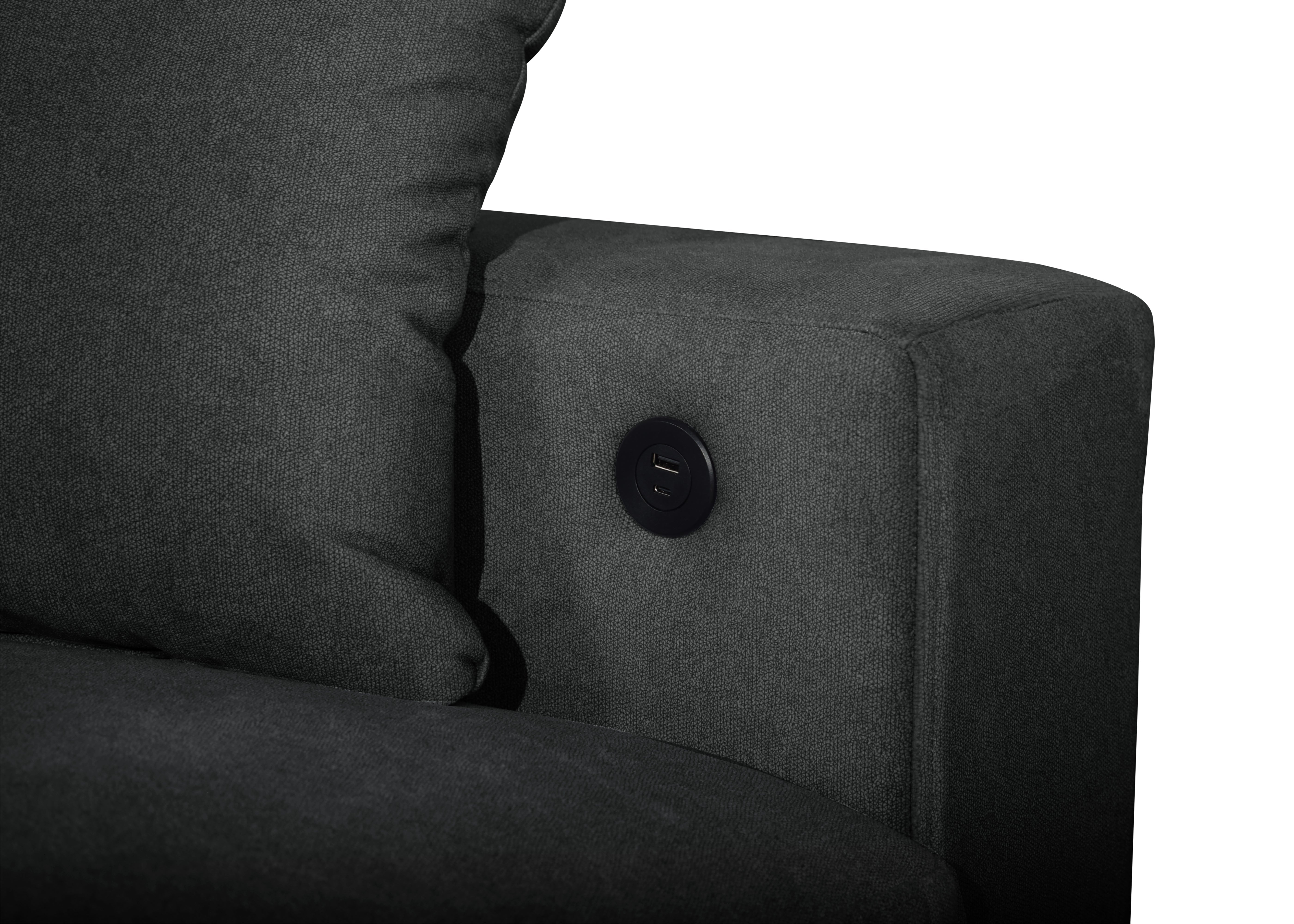 Bexley Black Sofa and Loveseat Set with Bookcase Arms, view 10