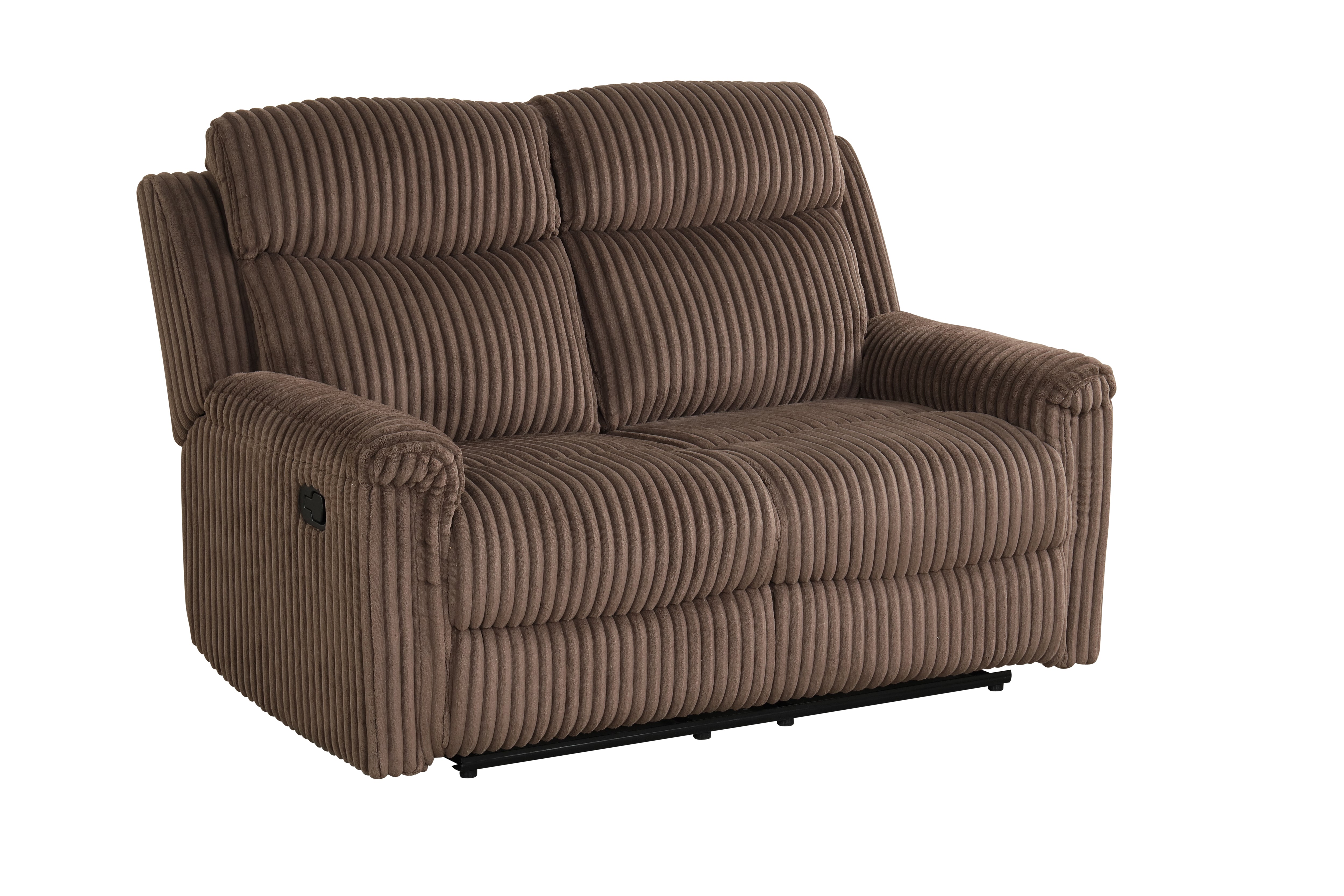 Grace Brown Corduroy Reclining Set, view 4