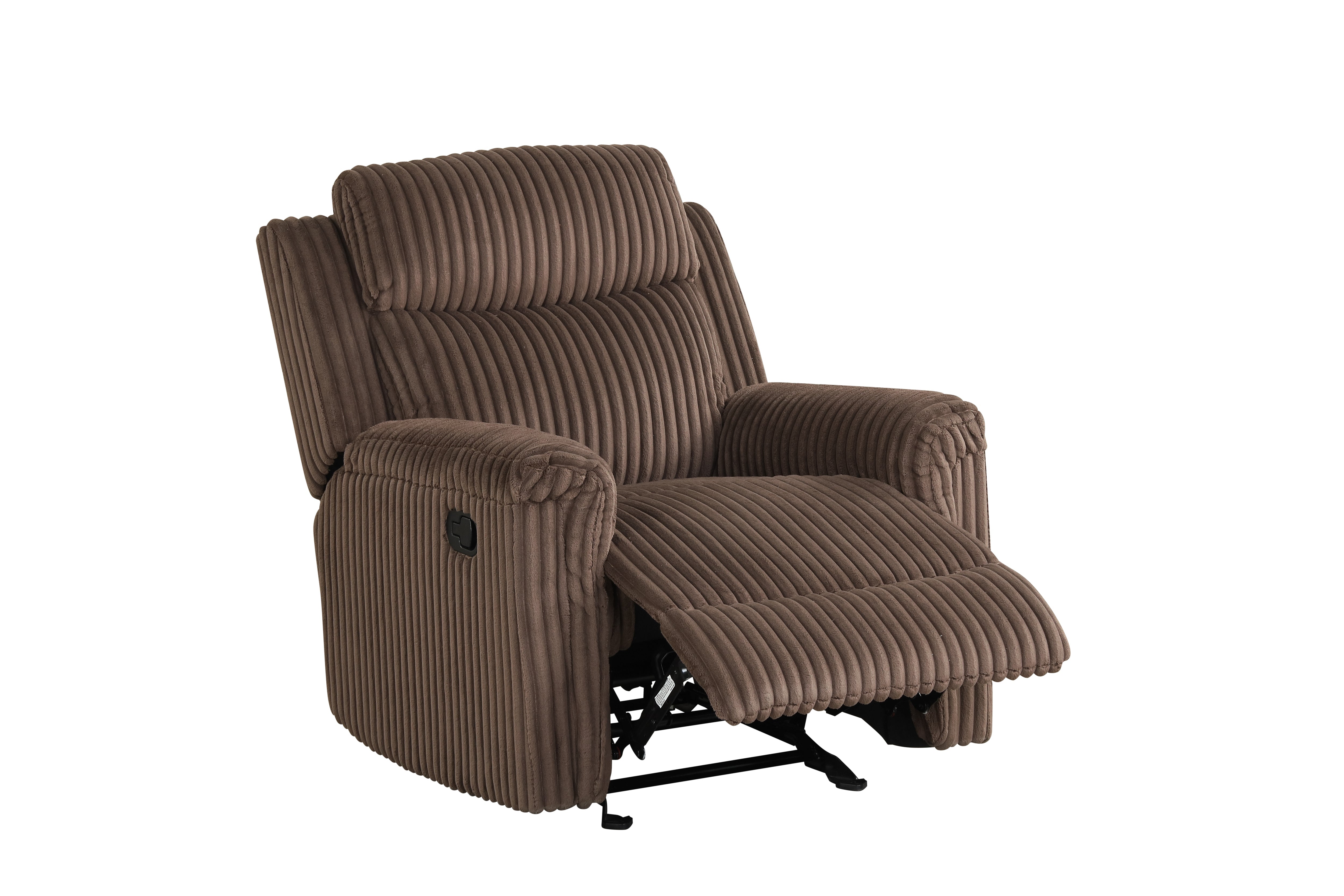 Grace Brown Corduroy Reclining Set, view 6