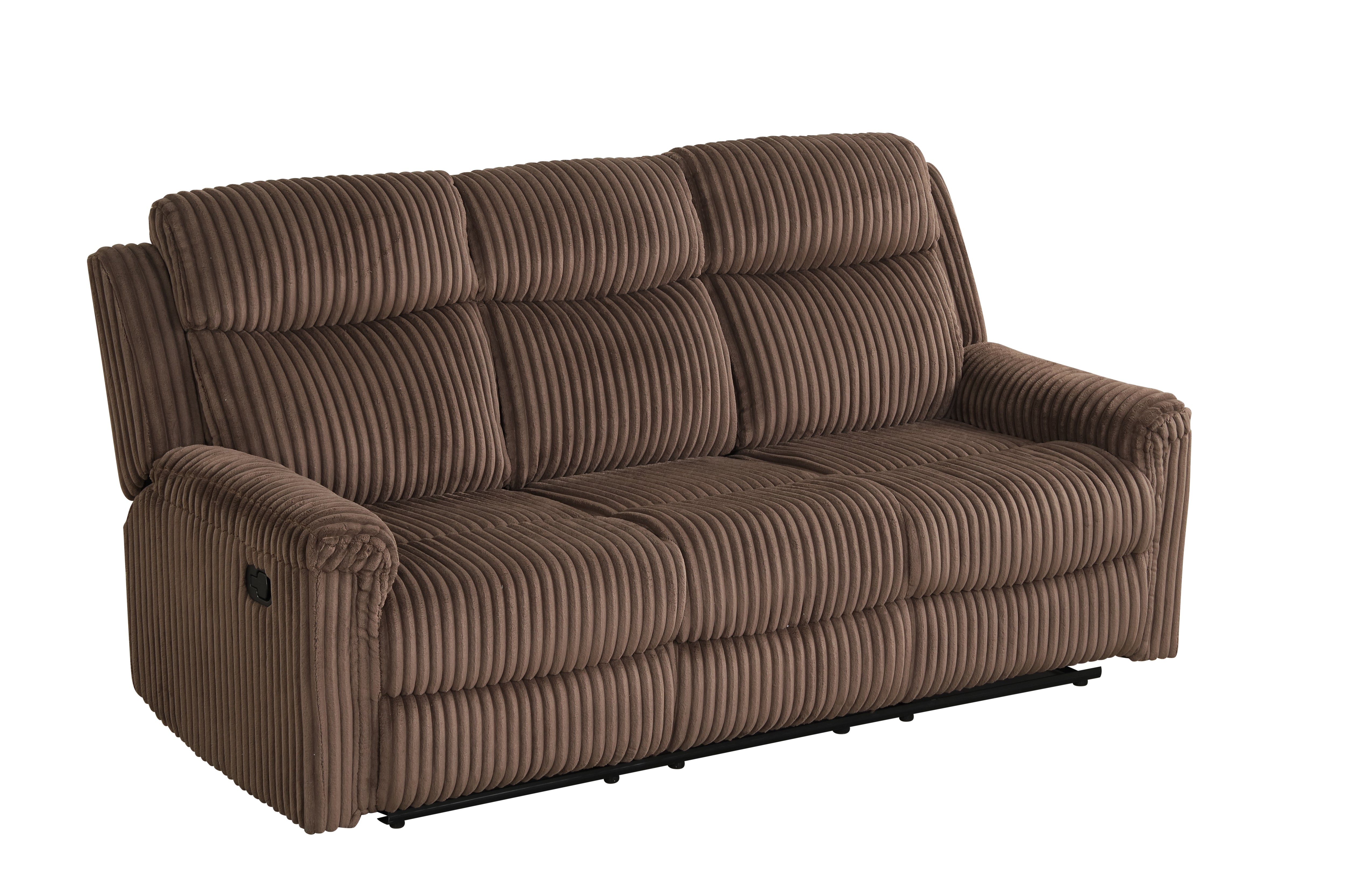 Grace Brown Corduroy Reclining Set, view 8