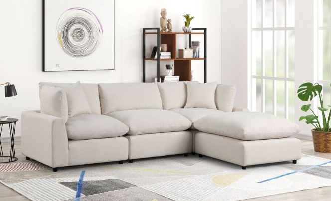 SAND LINEN CLOUD COUCH MODULAR SECTIONAL