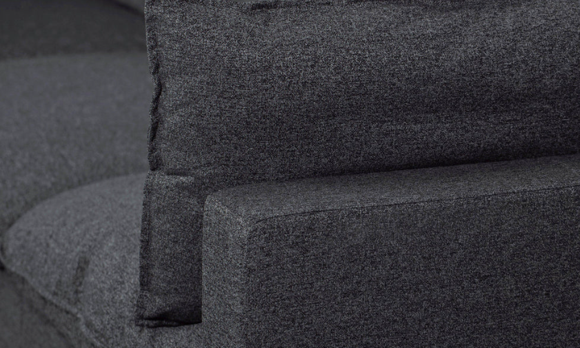 KOVA CHARCOAL FABRIC CLOUD MODULAR SECTIONAL (floor model)
