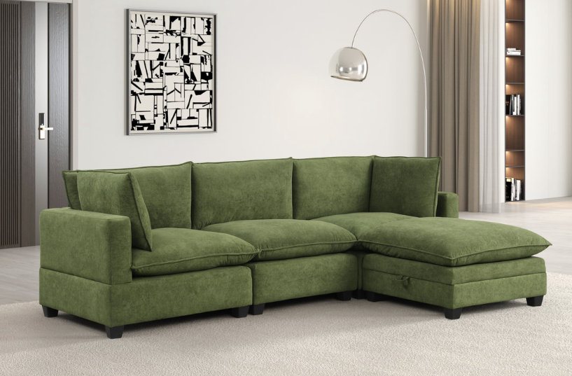 GREEN PERFORMANCE FABRIC CLOUD MODULAR SECTIONAL