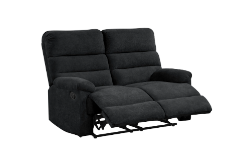 ALBERT BLACK 3PC RECLINING SET IN PERFORMANCE FABRIC