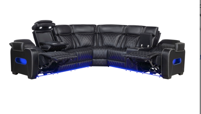 FAIRWAY BLACK POWER RECLINING SECTIONAL