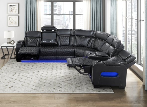 FAIRWAY BLACK POWER RECLINING SECTIONAL