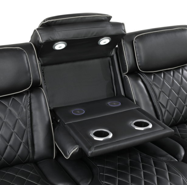 FAIRWAY BLACK POWER RECLINING SECTIONAL